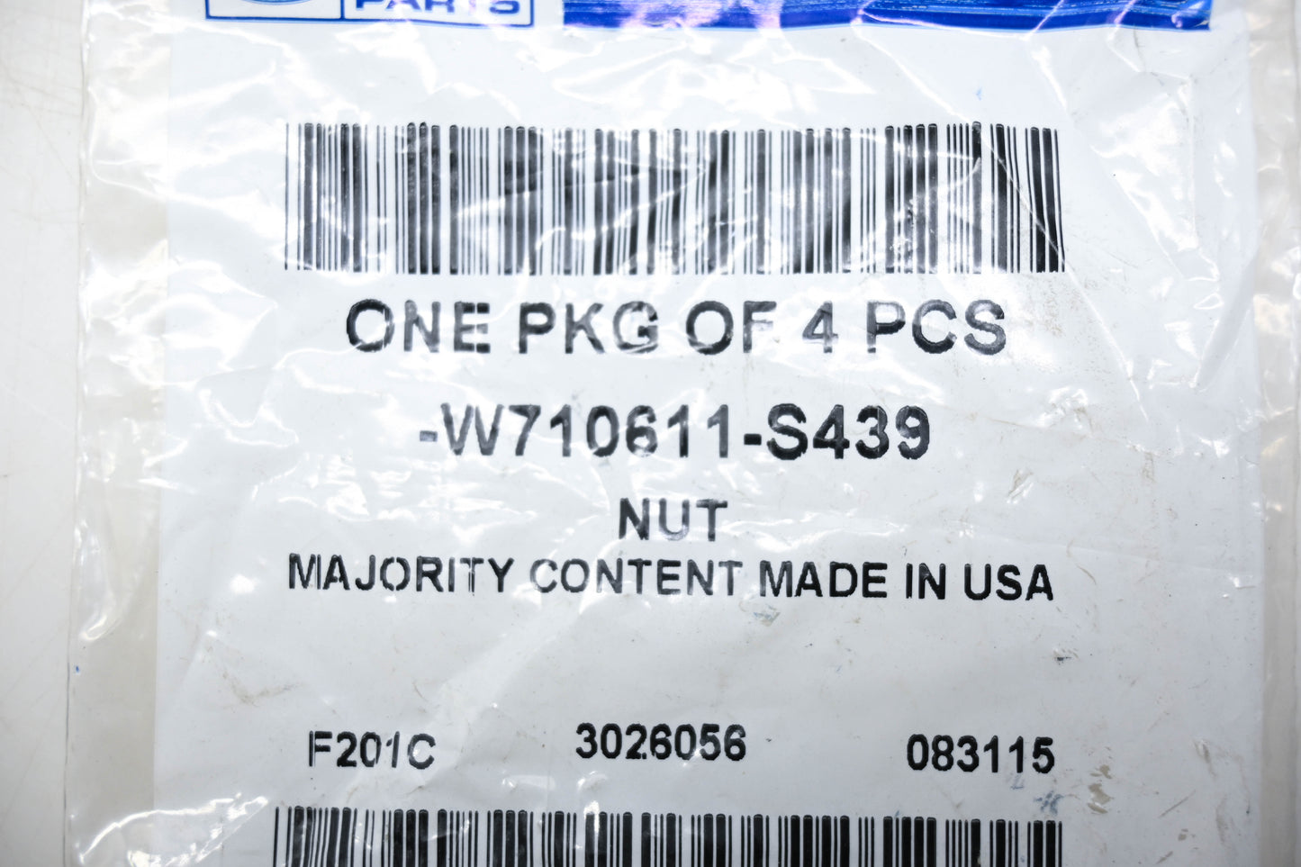 New OEM Ford W710611-S439 Trailer Clutch Nuts Qty 4 NOS