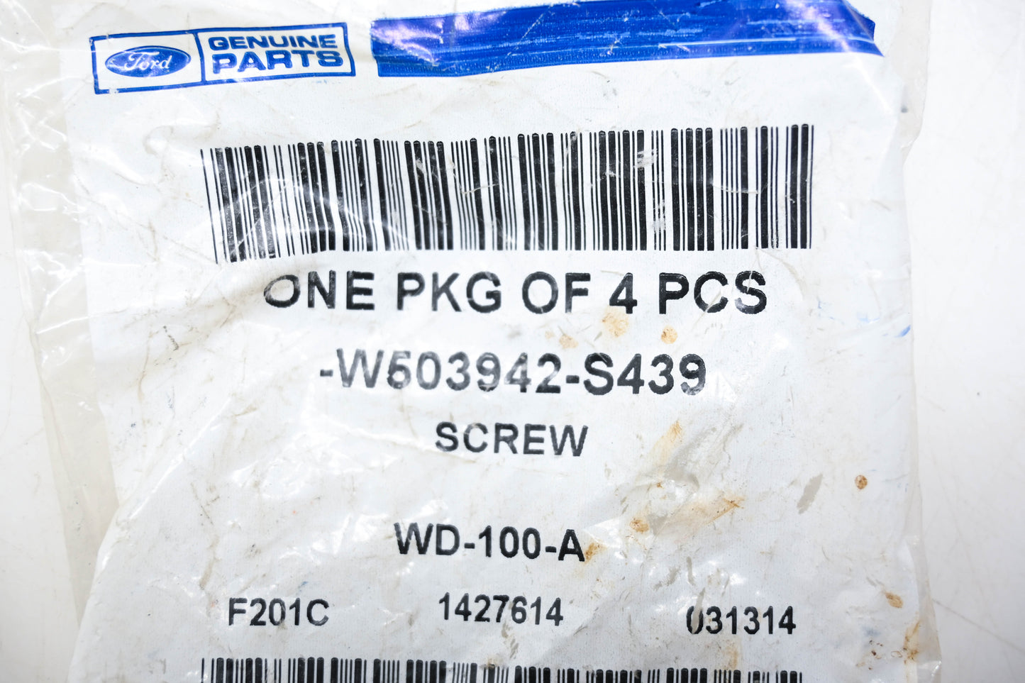 New OEM Ford W503942-S439 Screws Qty 4 NOS