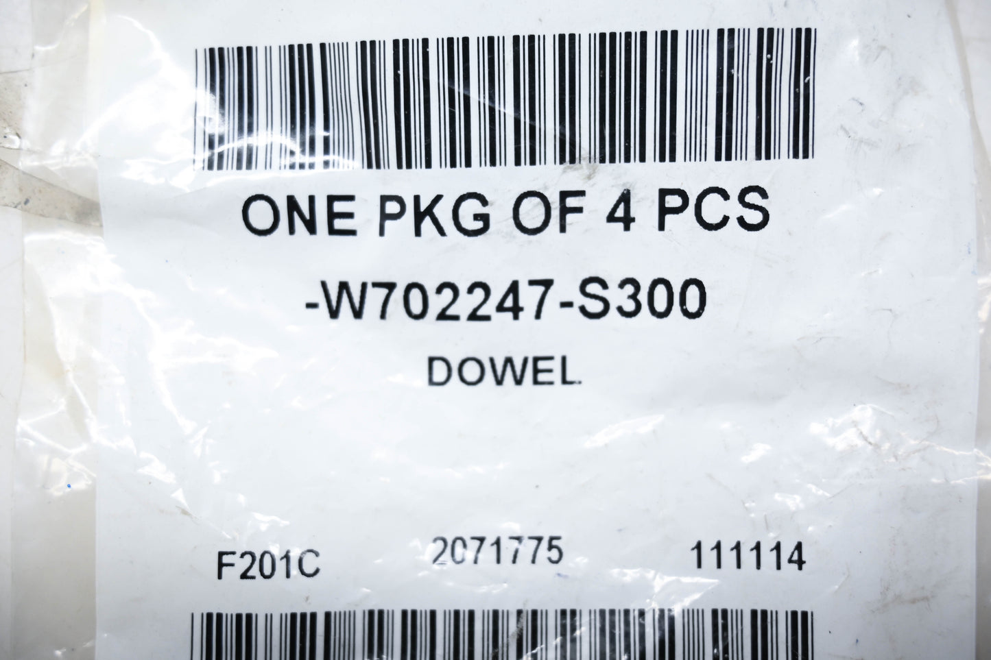 New OEM Ford W702247-S300 Dowels Qty 4 NOS