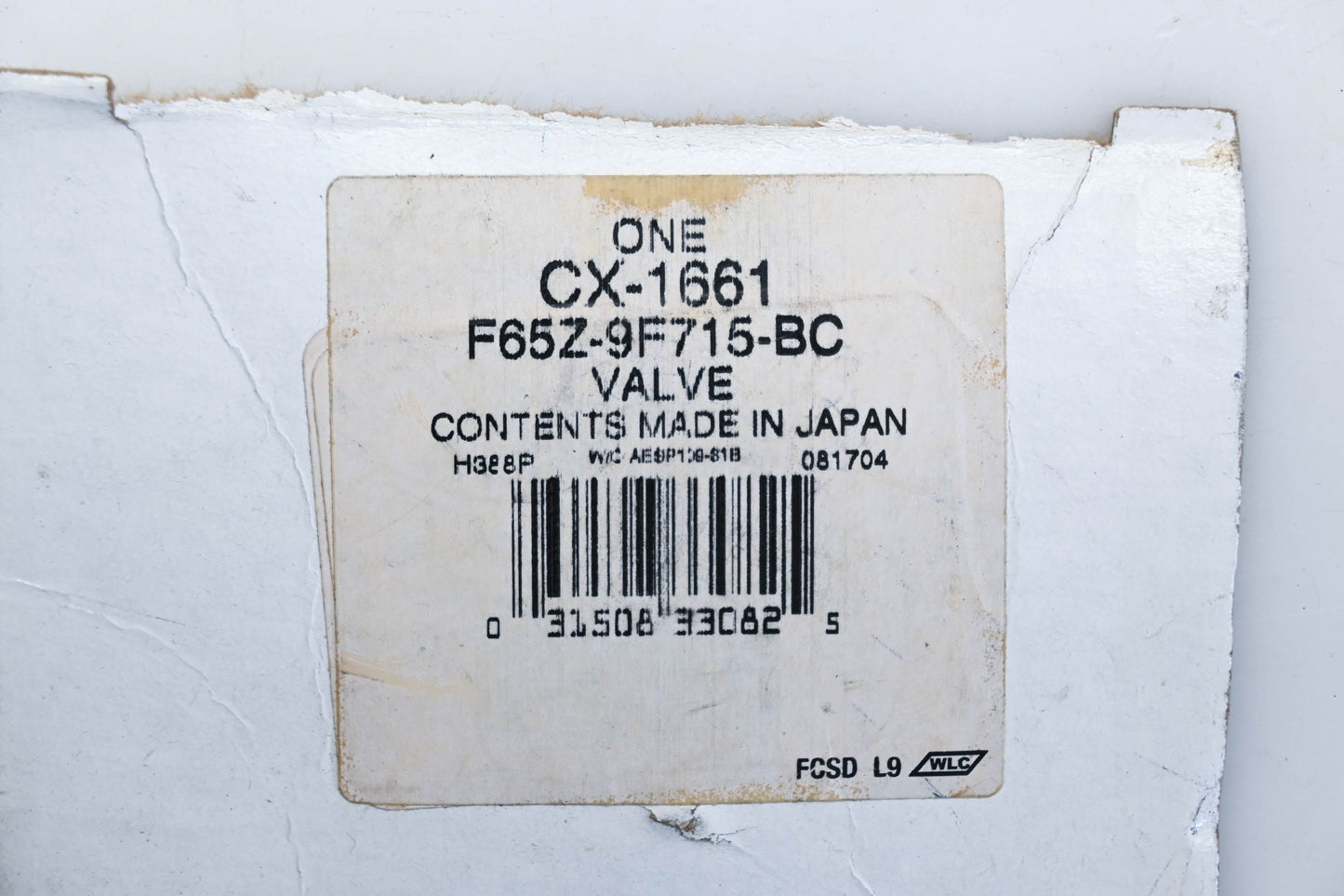 New OEM Motorcraft F65Z-9F715-BC, CX-1661 Ford Idle Air Control Valve NOS
