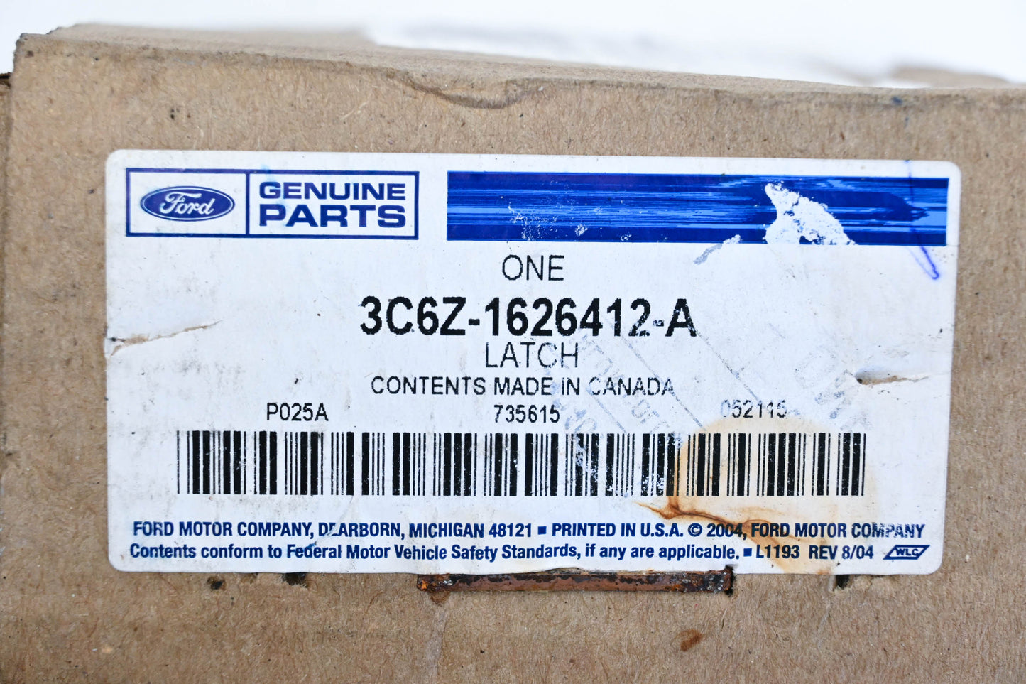 New OEM Ford 3C6Z-1626412-A Door Latch Assembly NOS