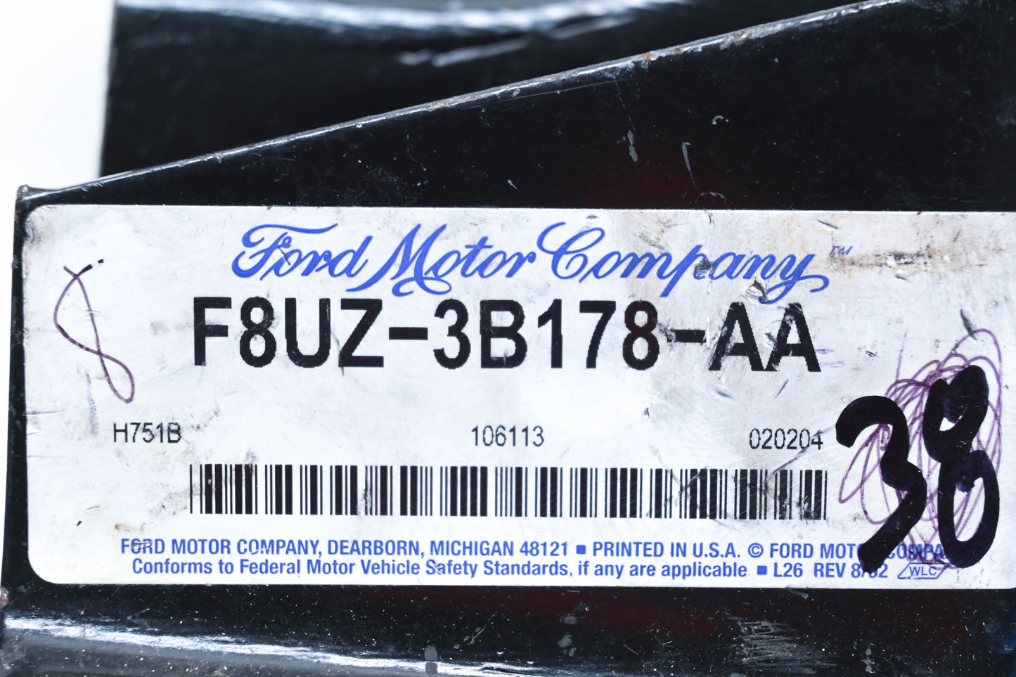 New OEM Ford F8UZ-3B178-AA Front Right Axle Beam Mounting Bracket NOS