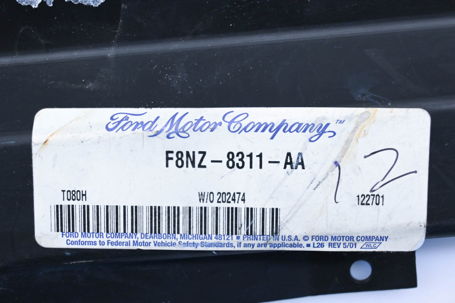 New OEM Ford F8NZ-8311-AA, F7NV-8311-AA Nascote Left AC Air Deflector NOS