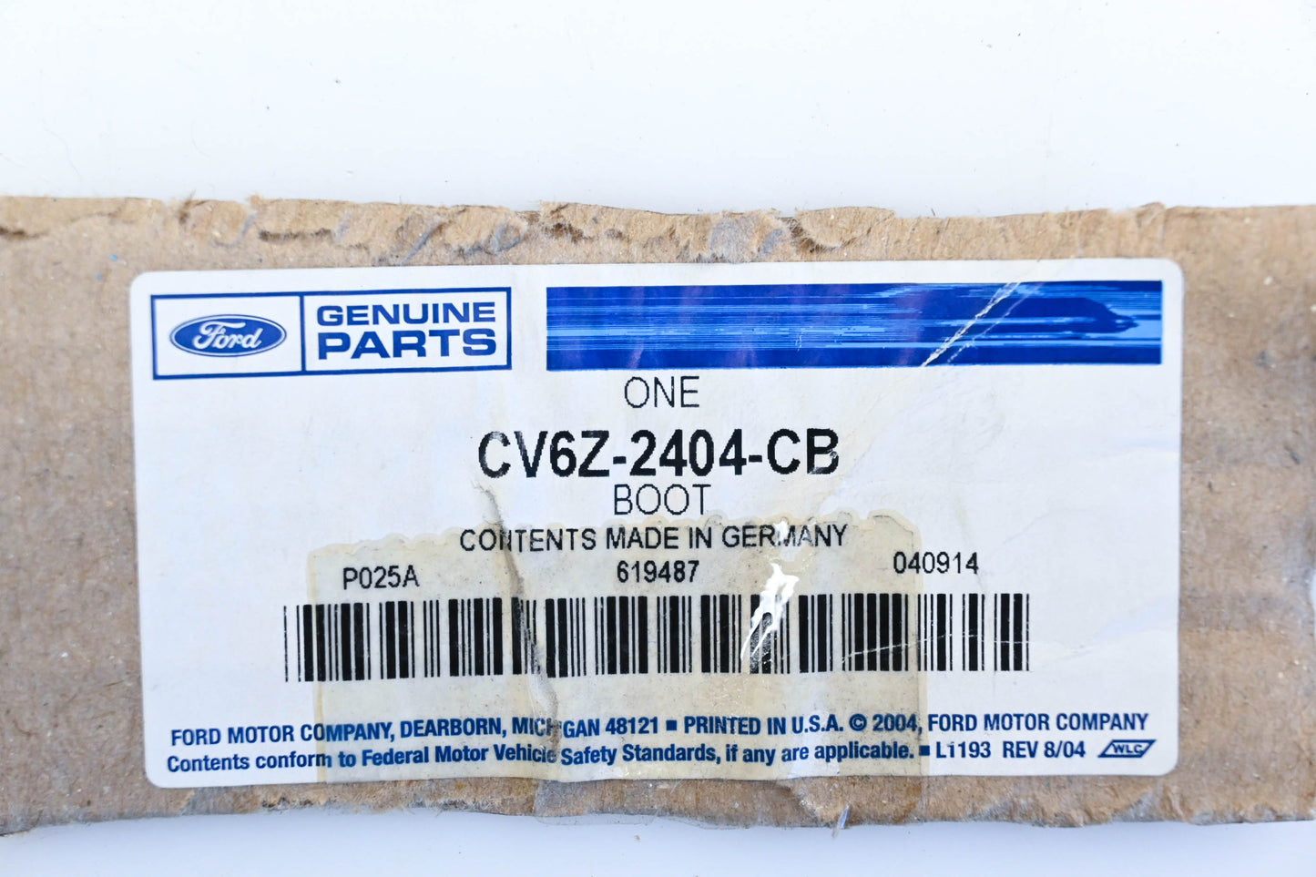 New OEM Ford CV6Z-2404-CB, BM51-A061B84-CFW, BM51A061B84CF35B8 2012-2014 Focus Parking Brake Boot NOS