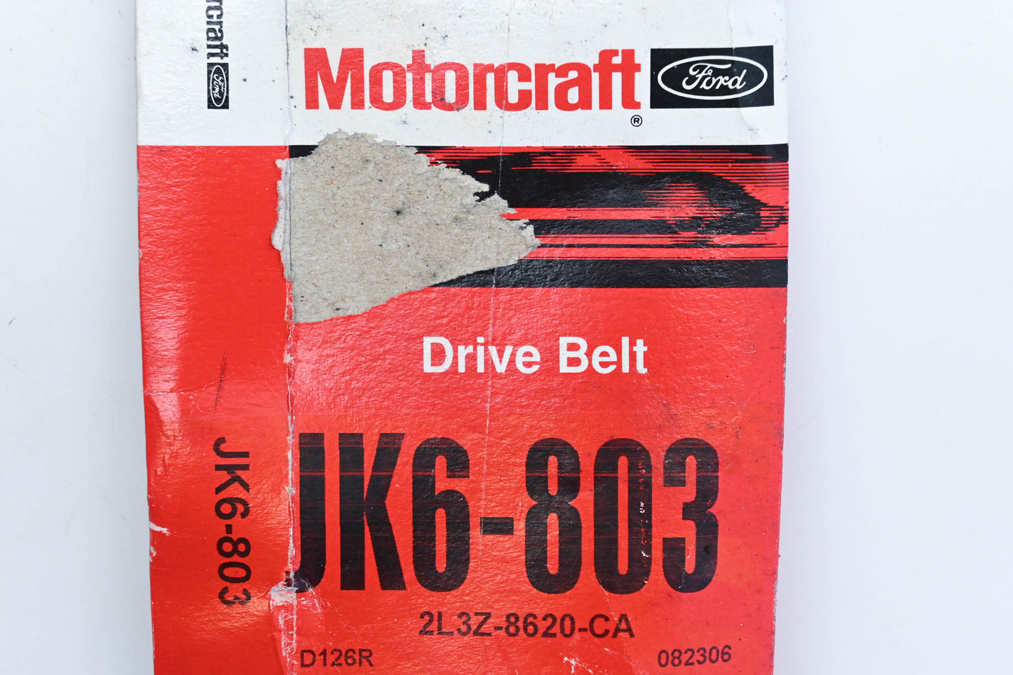 New OEM Motorcraft JK6-803, 2L3Z-8620-CA Ford Serpentine Belt NOS