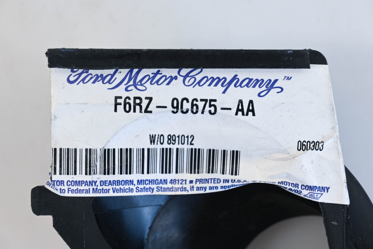 New OEM Ford F6RZ-9C675-AA, F63X-9A678-AA, F63X-9C676-AA Air Intake Inlet Duct NOS