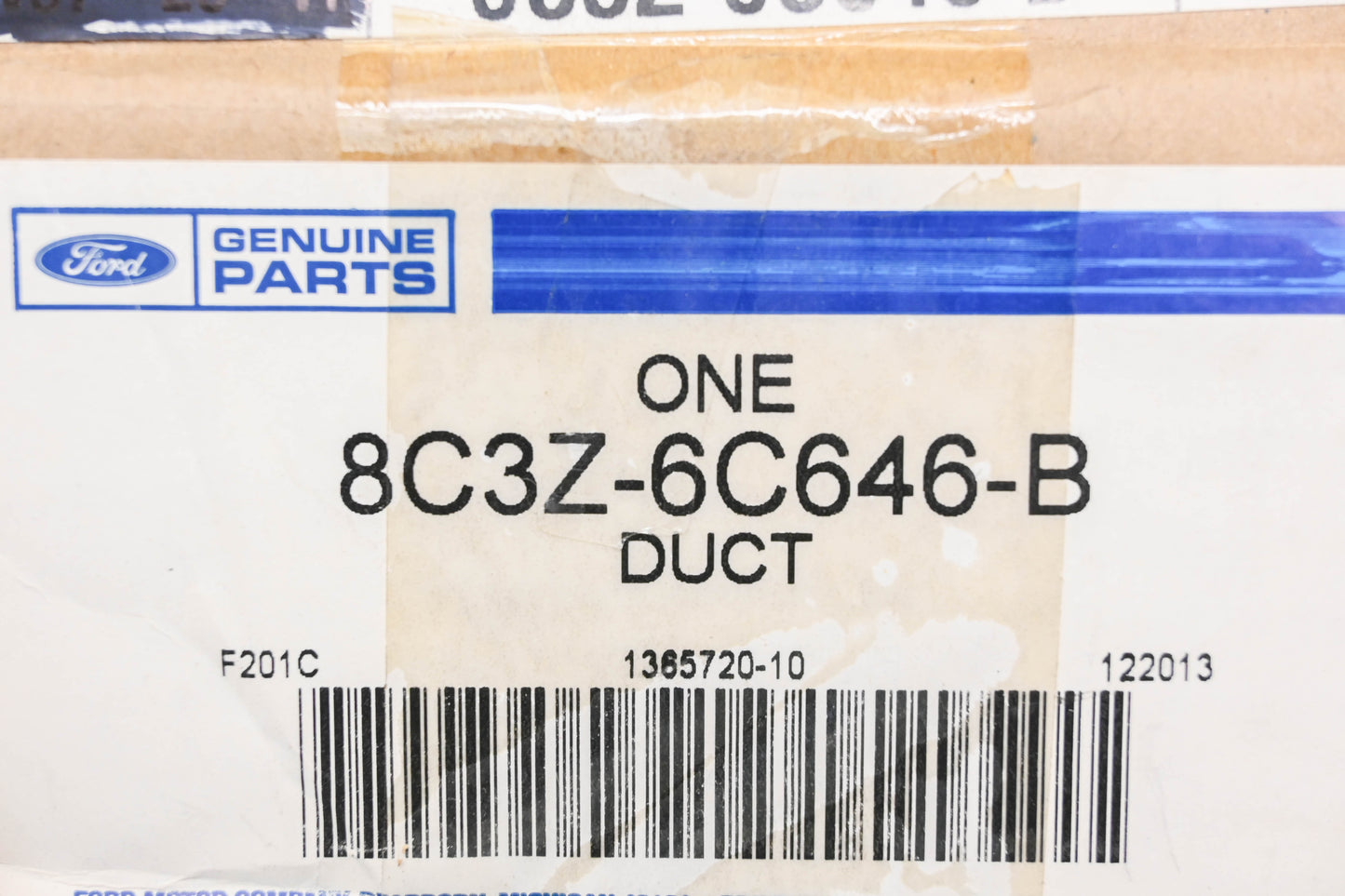 New OEM Ford 8C3Z-6C646-B Air Duct NOS