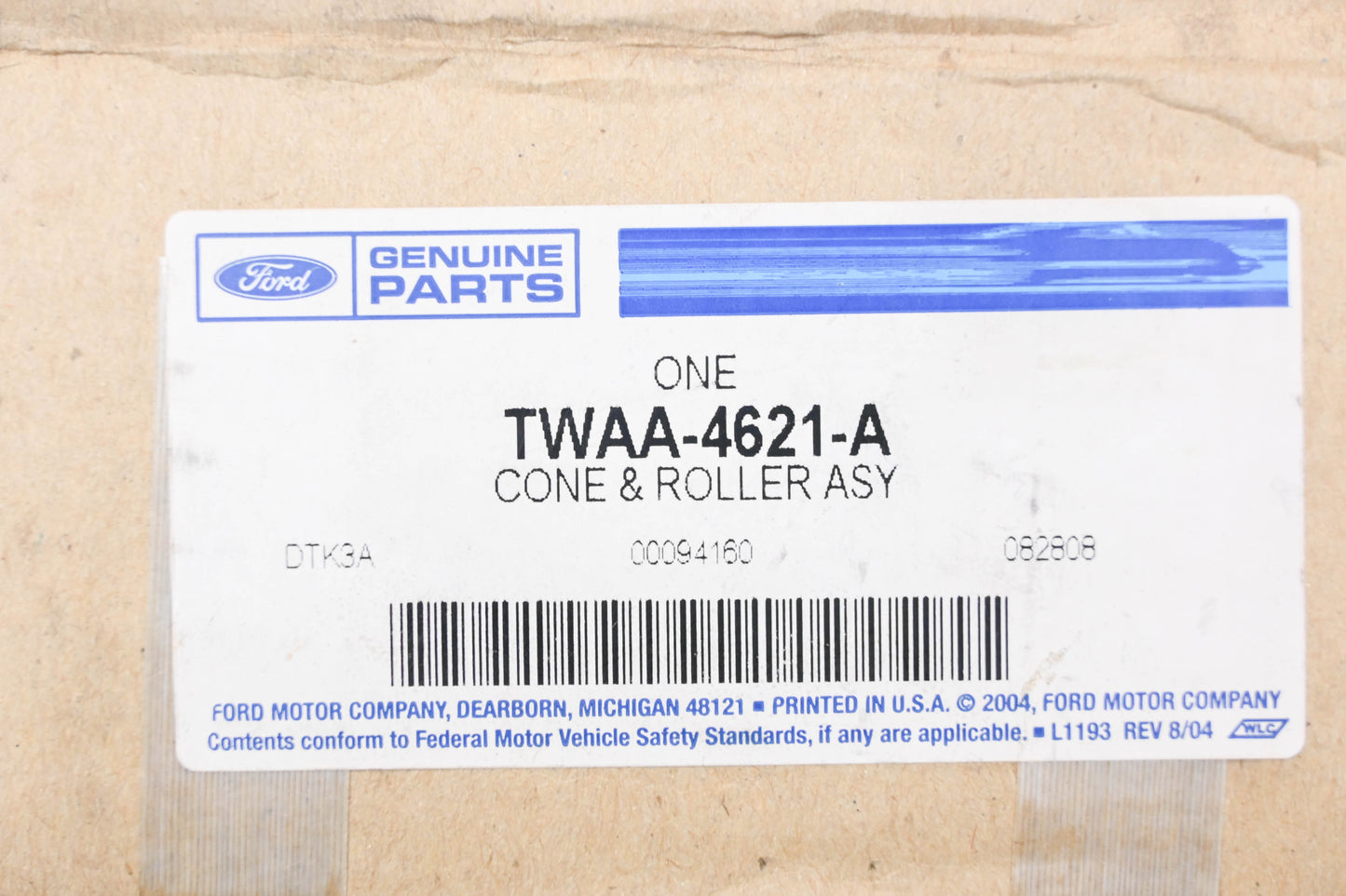 New OEM Ford TWAA-4621-A Cone & Roller Assembly NOS