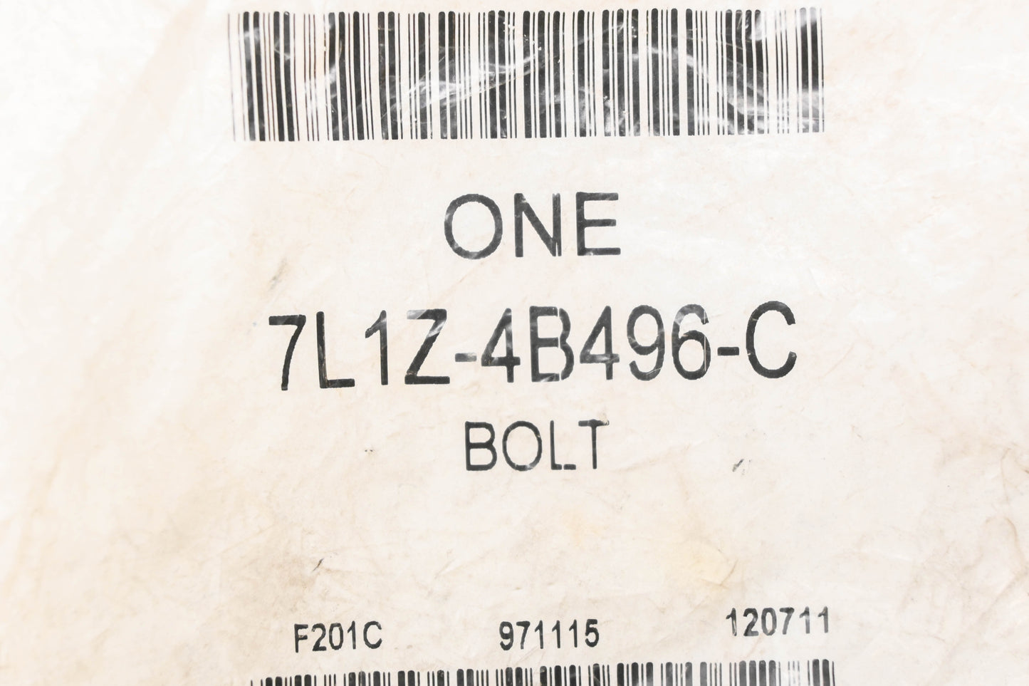 New OEM Ford 7L1Z-4B496-C Drive Shaft Retainer Bolt NOS