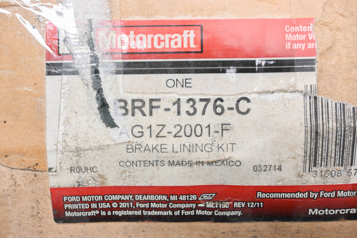 New OEM Motorcraft BRF-1376-C, AG1Z-2001-F Front Ceramic Brake Pad Kit NOS