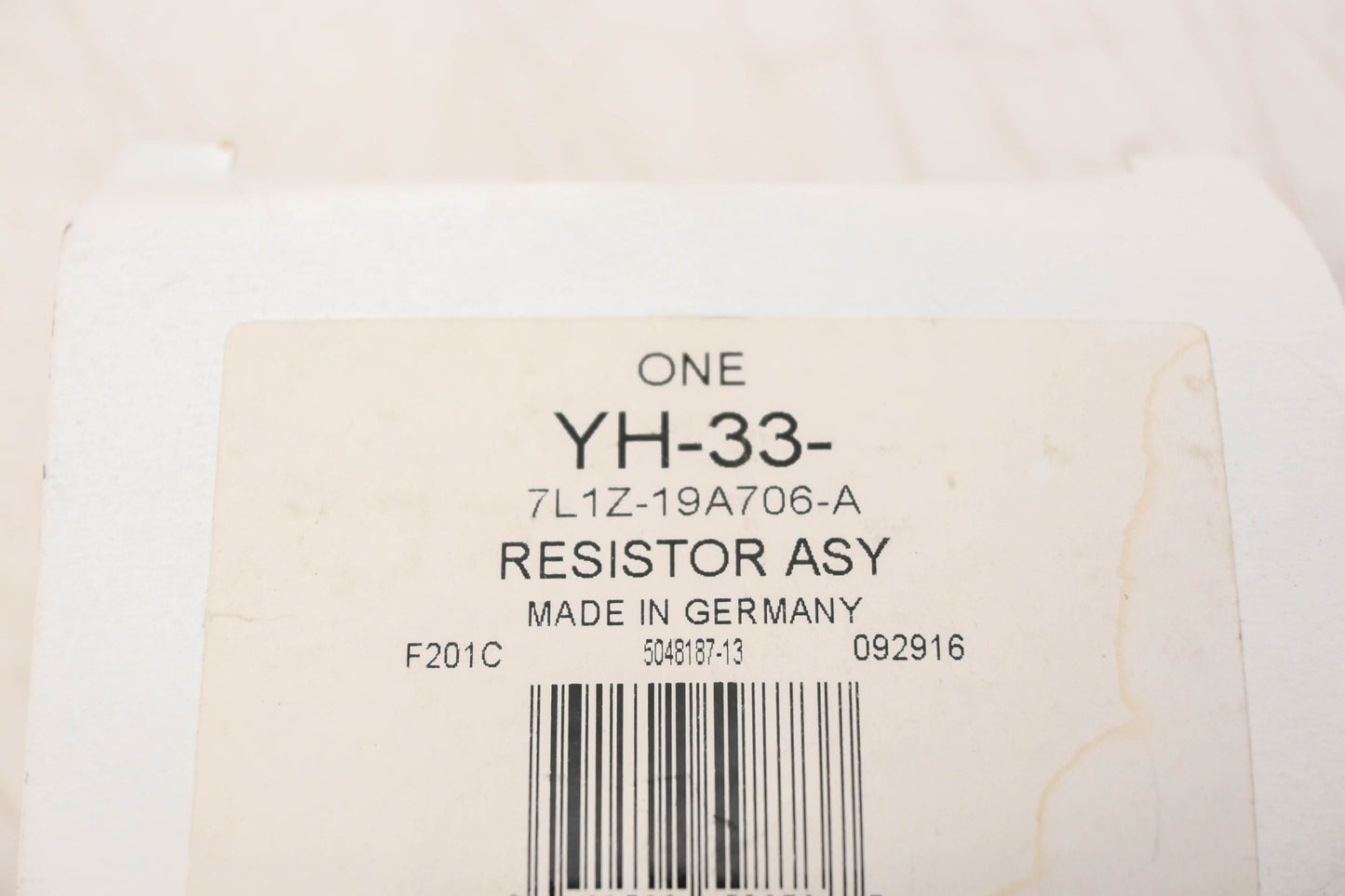 New OEM Motorcraft YH-33, 7L1Z-19A706-A Blower Motor Resistor Assembly NOS