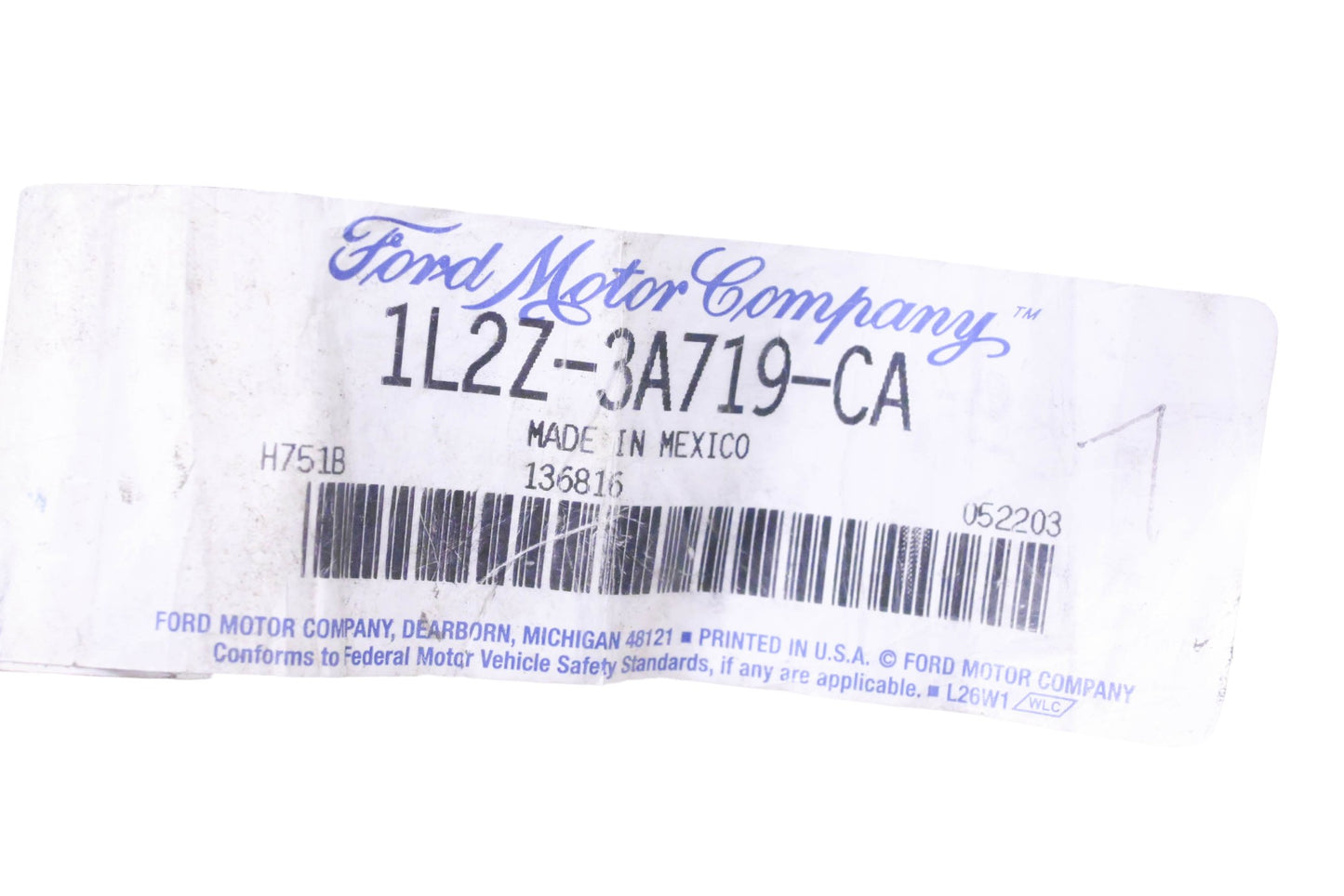 New OEM Ford 1L2Z-3A719-CA Power Steering Pressure Line Hose Assembly NOS