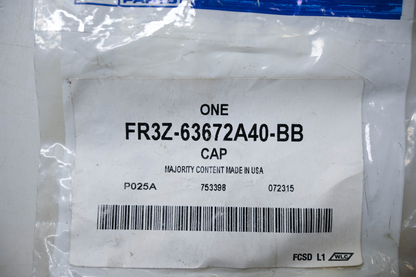 New OEM Ford FR3Z-63672A40-BB Cap NOS