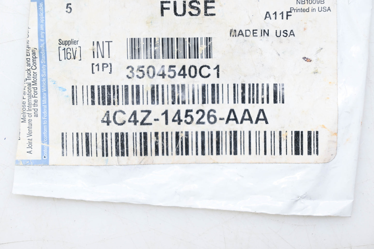 New OEM Ford 4C4Z-14526-AAA Fuse NOS