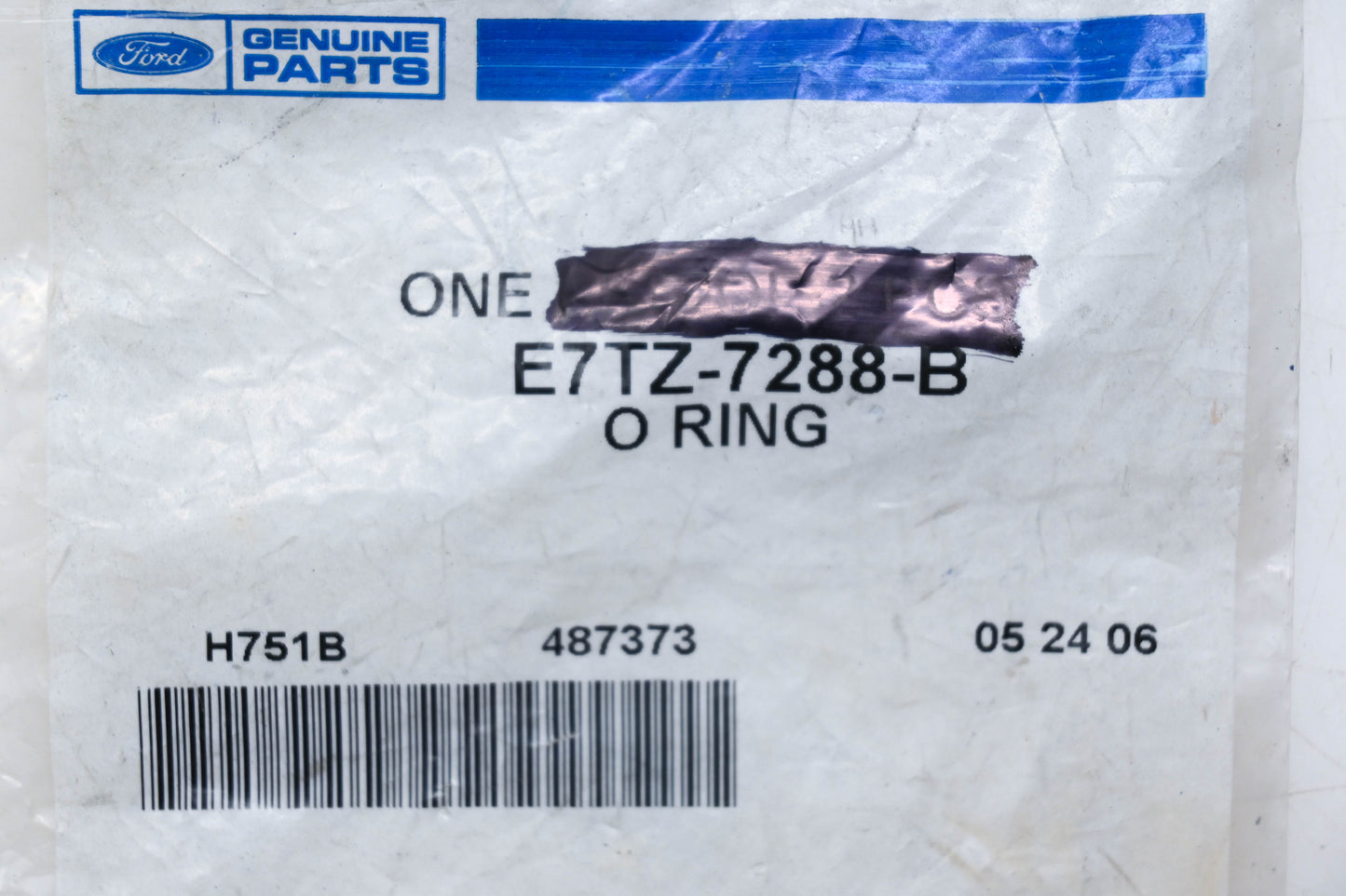 New OEM Ford E7TZ-7288-B O-Ring NOS