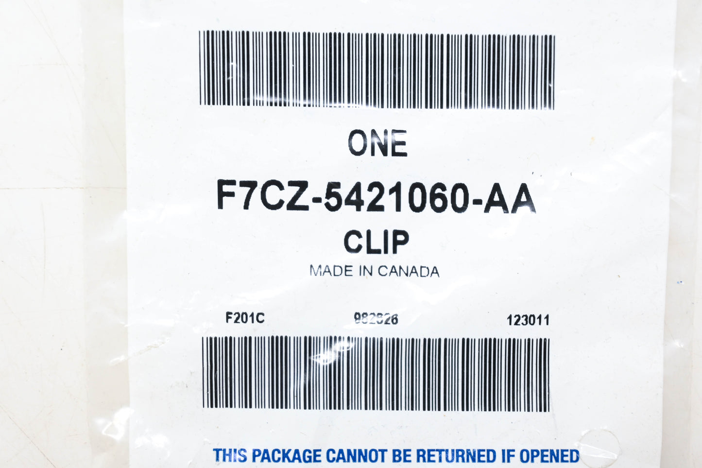 New OEM Ford F7CZ-5421060-AA Clip NOS