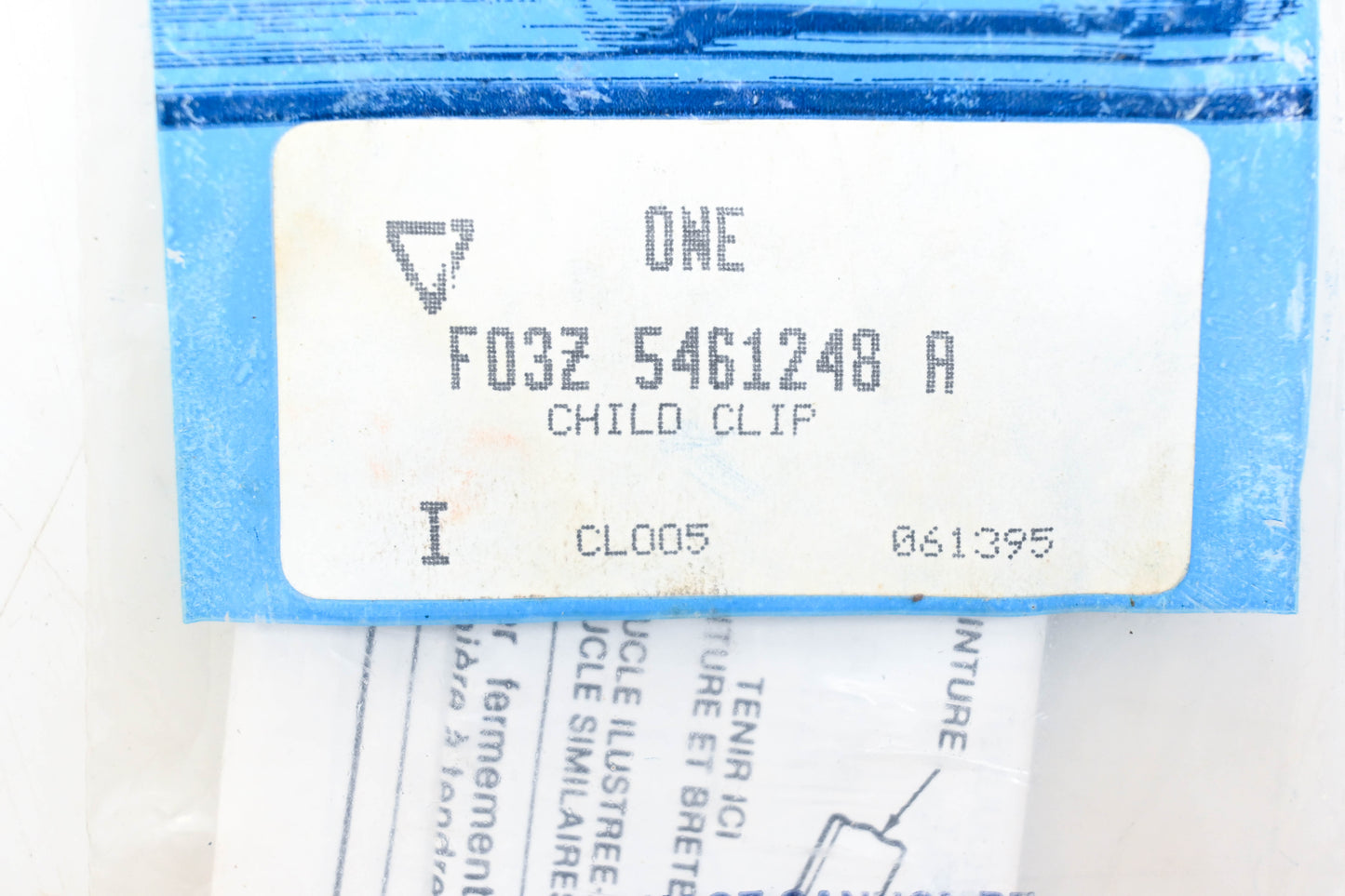 New OEM Ford FO3Z-5461248-A Child Seat Locking Clip NOS