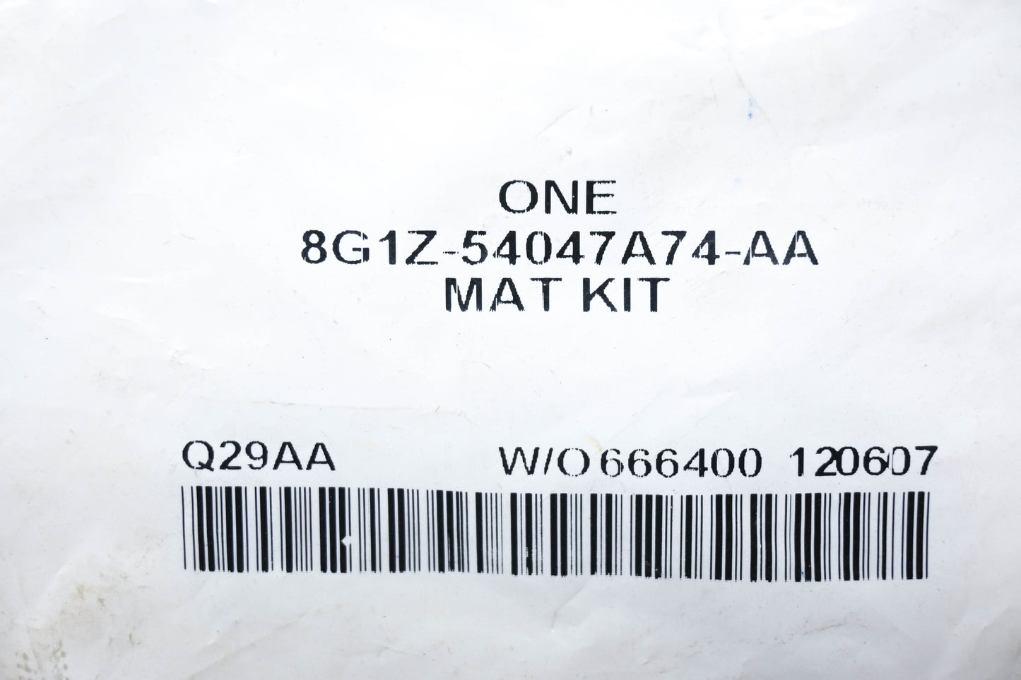 New OEM Ford 8G1Z-54047A74-AA Mat Kit NOS