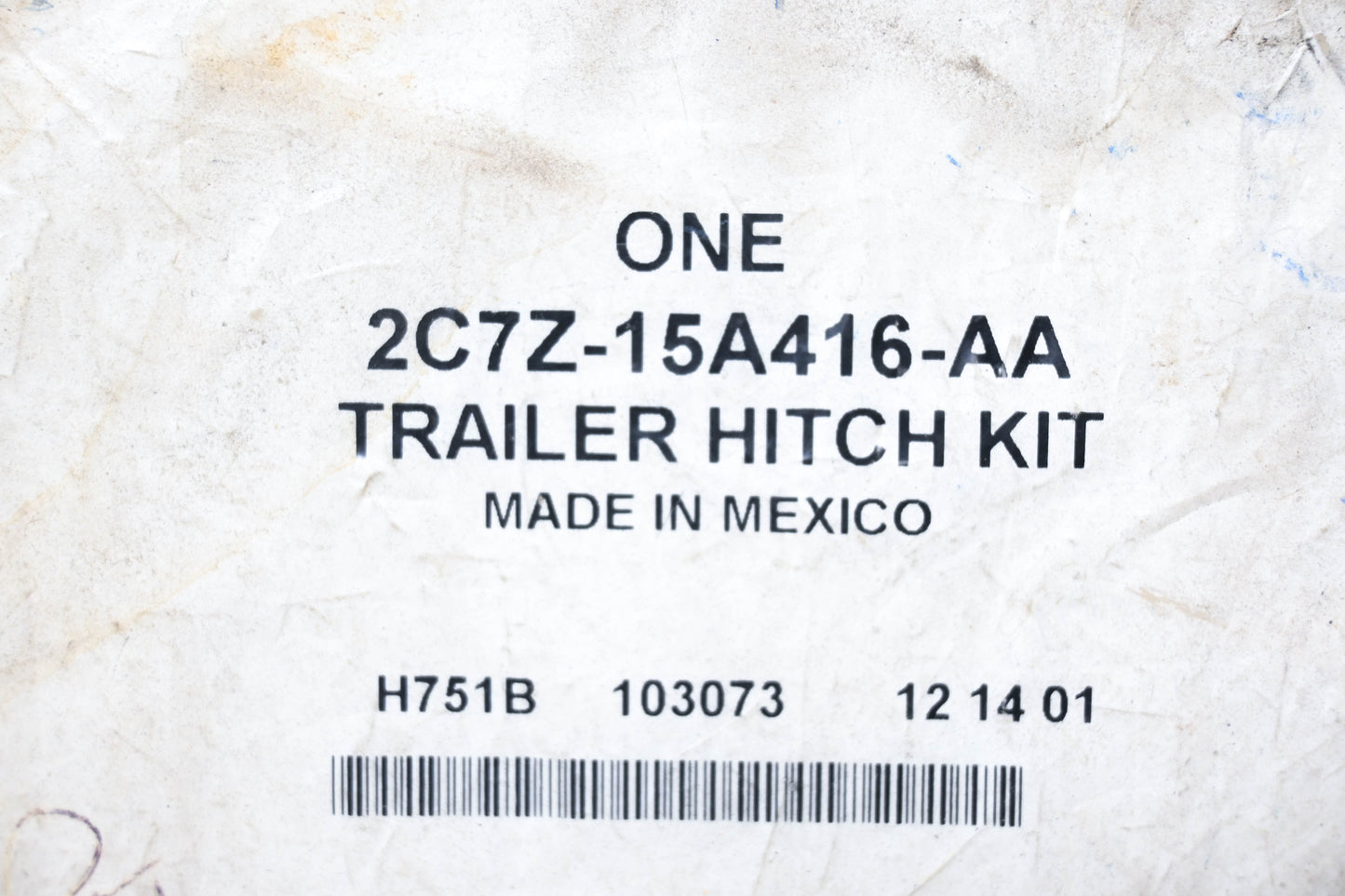 New OEM Ford 2C7Z-15A416-AA Excursion Trailer Tow Installation Kit NOS