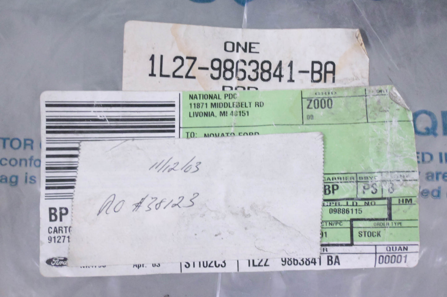 New OEM Ford 1L2Z-9863841-BA Rear Seat Cushion Pad NOS