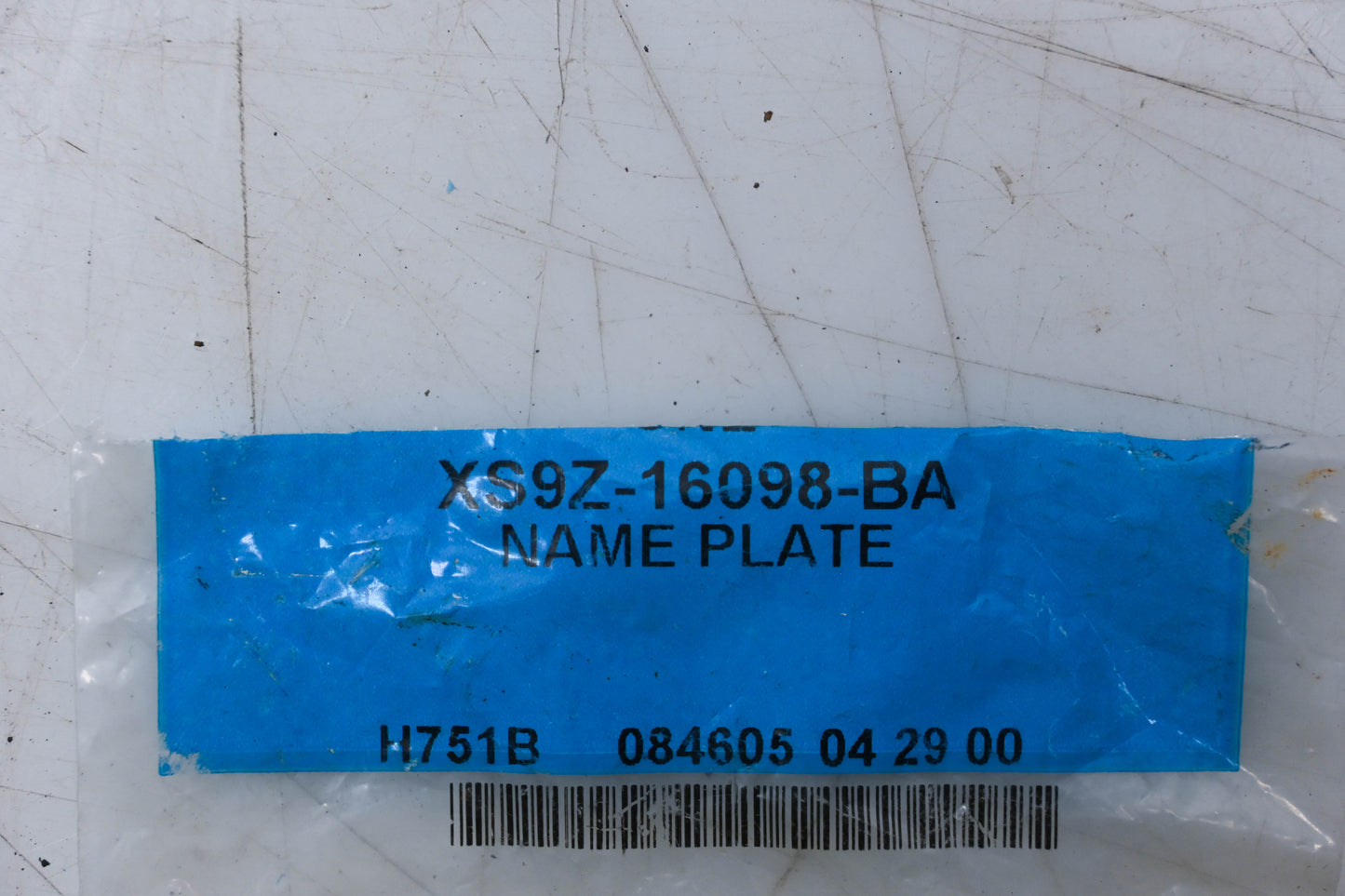 New OEM Ford XS9Z-16098-BA GS Fender Emblem Nameplate NOS