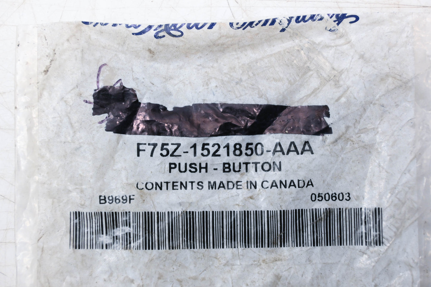 New OEM Ford F75Z-1521850-AAA Door Lock Push Button NOS