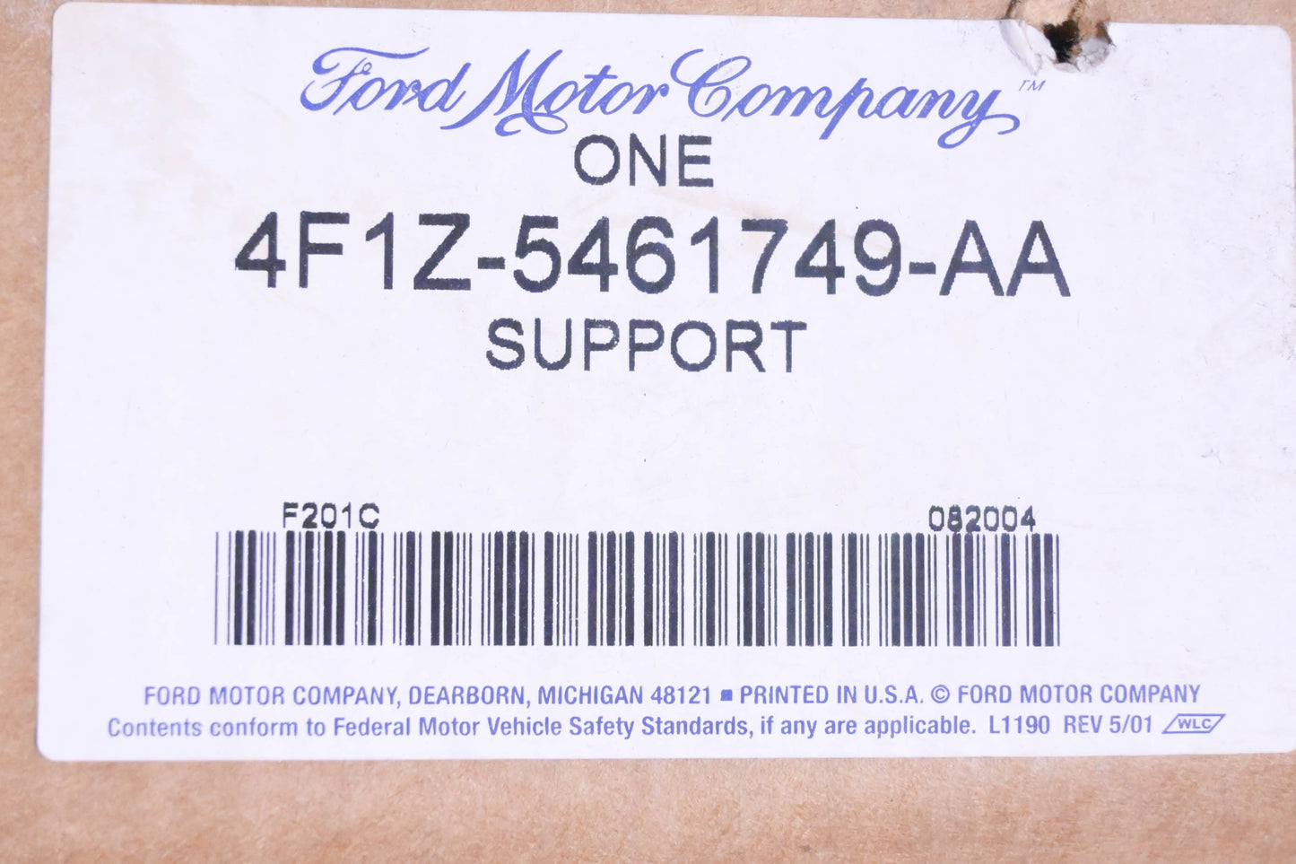 New OEM Ford 4F1Z-5461749-AA Seat Track Support Assembly NOS