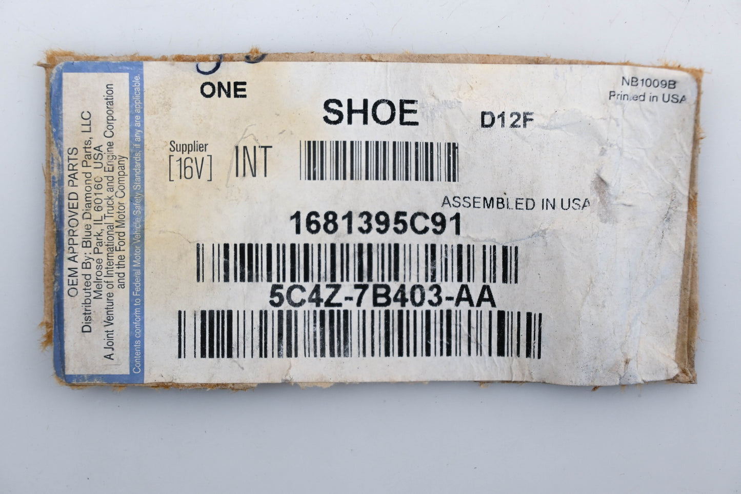 New OEM Ford 5C4Z-7B403-AA, 1681395C91, 101-486-4 International Shift Yolk Shoe NOS