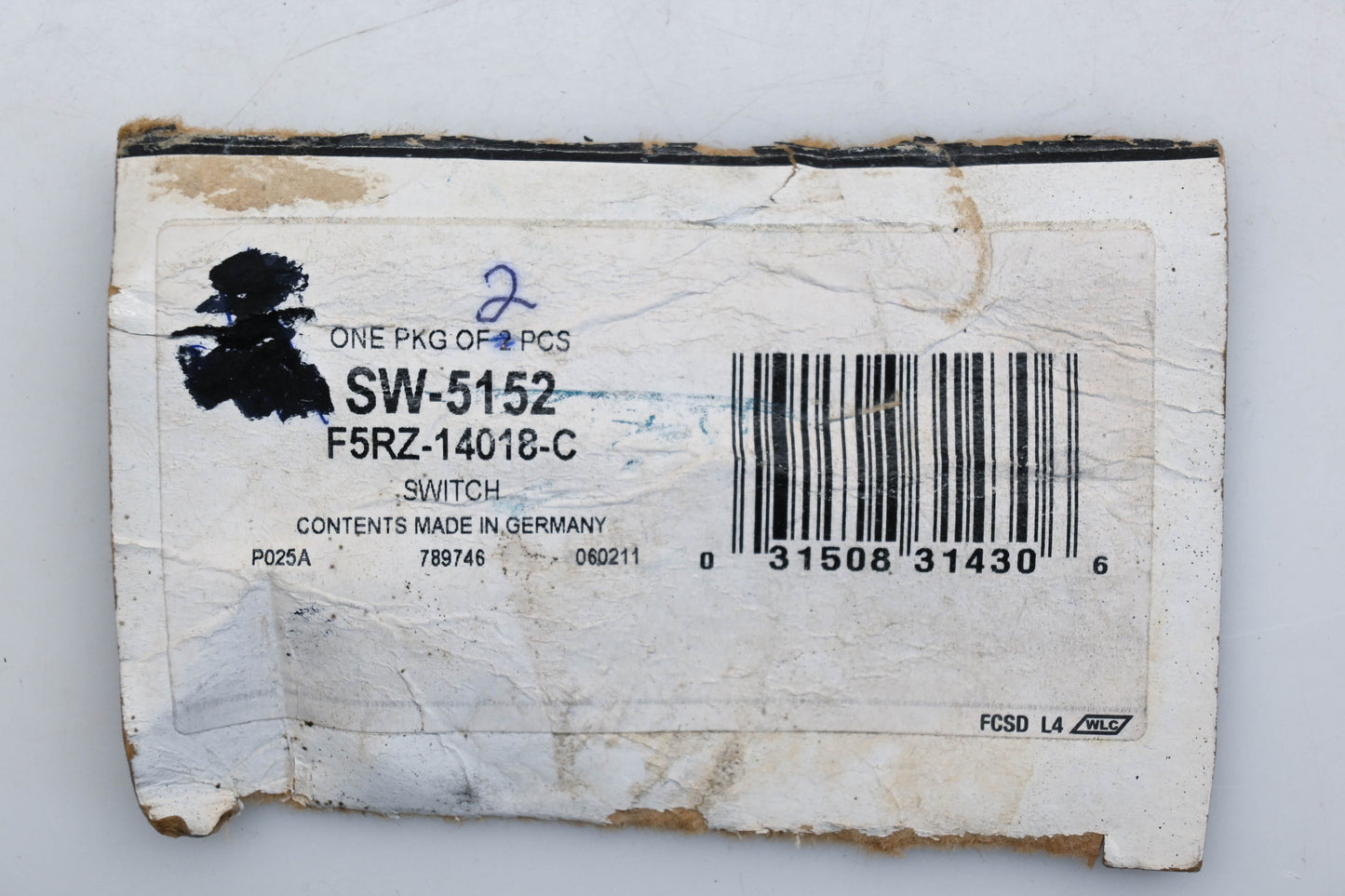 New OEM Motorcraft SW-5152, F5RZ-14018-C Ford Door Ajar Switch Kit NOS