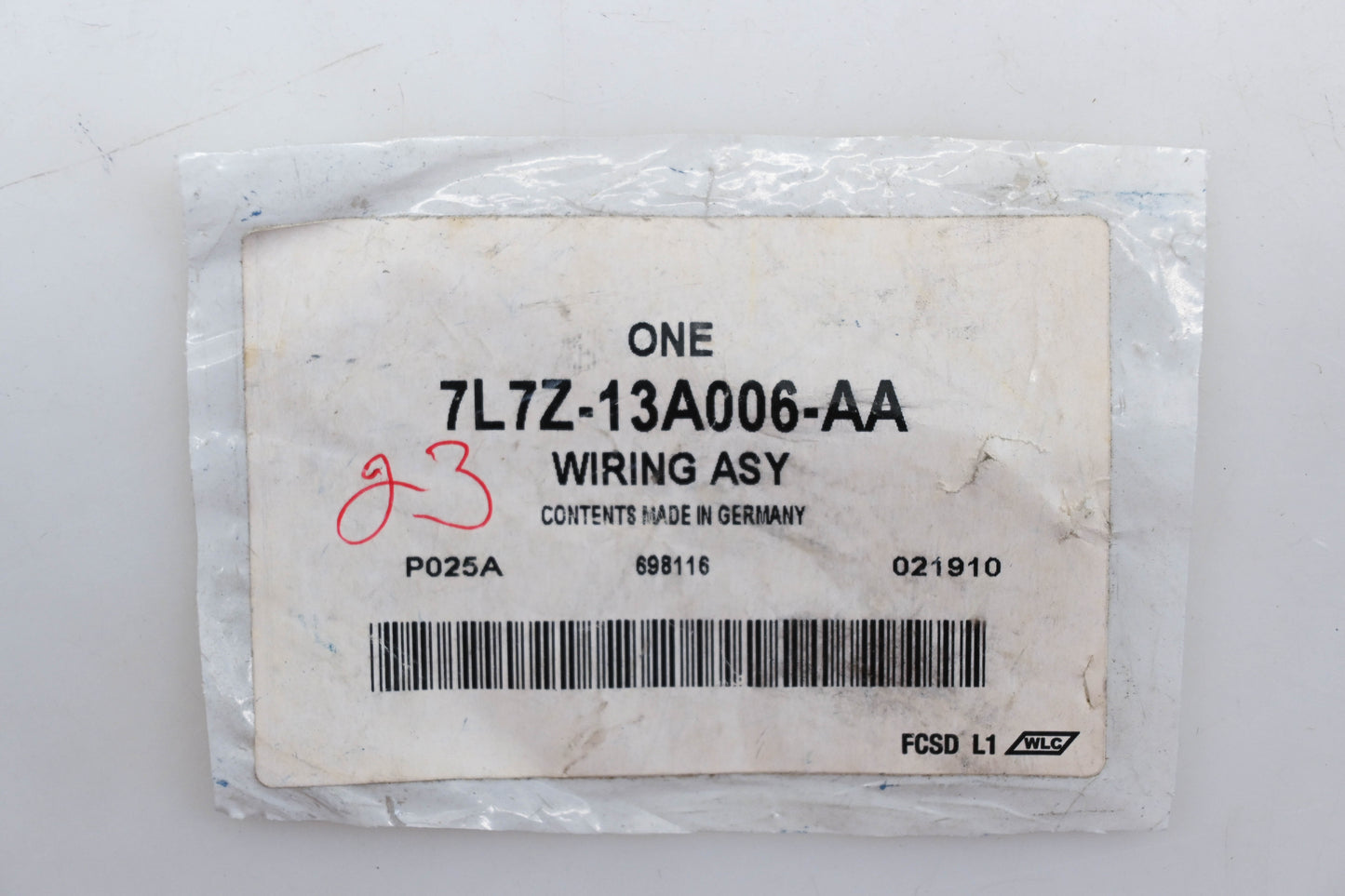 New OEM Ford 7L7Z-13A006-AA Headlight Wiring Harness Jumper Assembly NOS