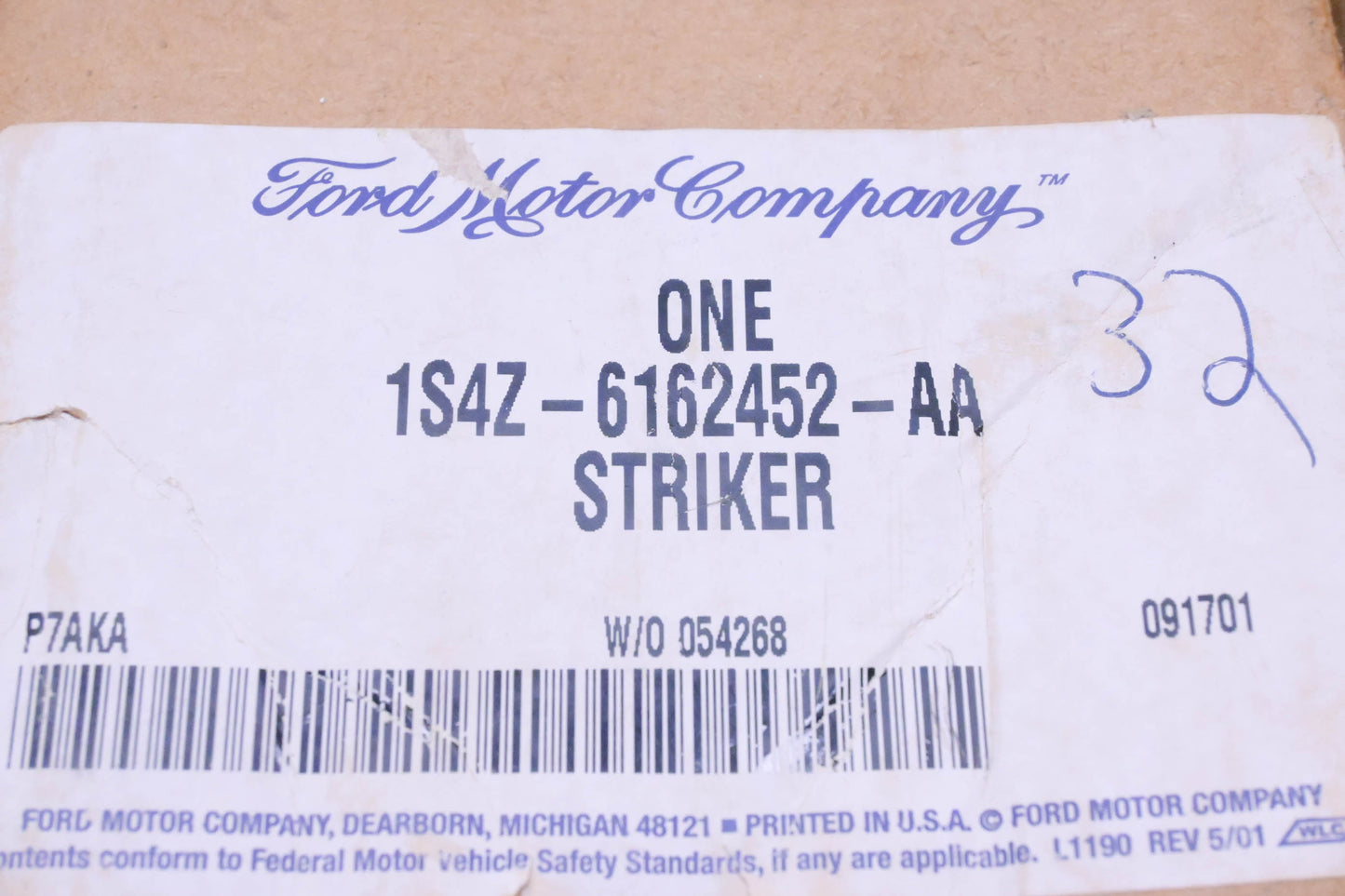 New OEM Ford 1S4Z-6162452-AA Latch Striker Assembly NOS