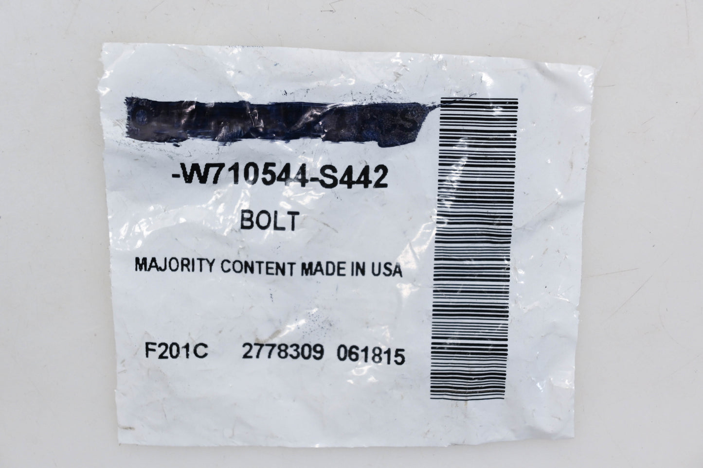 New OEM Ford W710544-S442 Fuel Tank Support Strap Bolts Qty 2 NOS