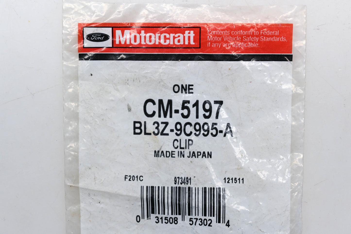 New OEM Motorcraft CM-5197, BL3Z-9C995-A Fuel Injector Clip NOS