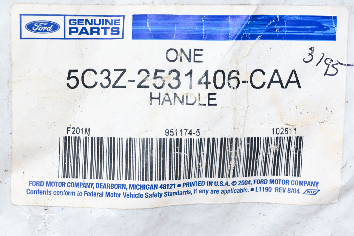 New OEM Ford 5C3Z-2531406-CAA Right Side Grip Assist Handle NOS