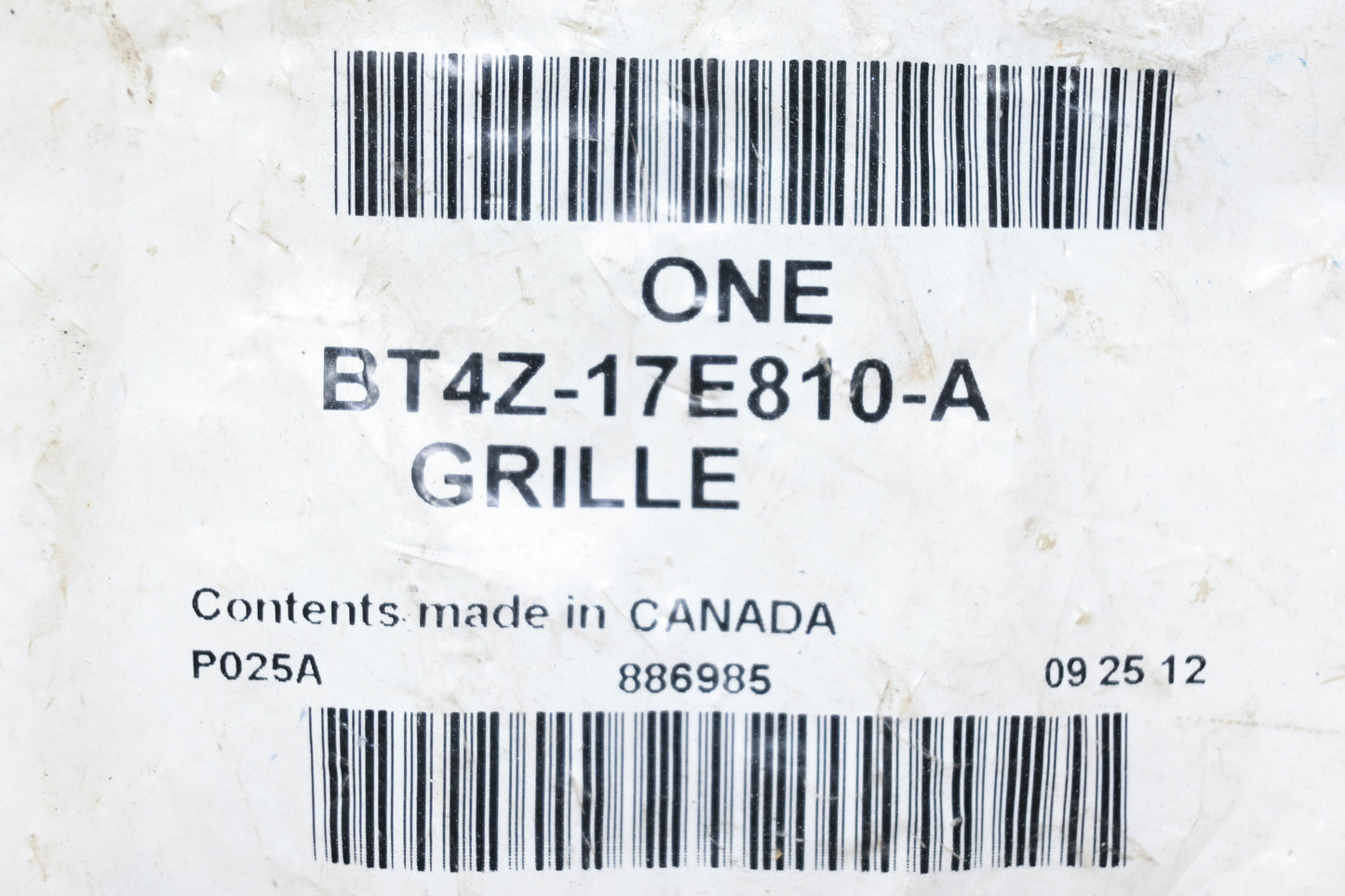 New OEM Ford BT4Z-17E810-A Right Outer Grille Cover NOS