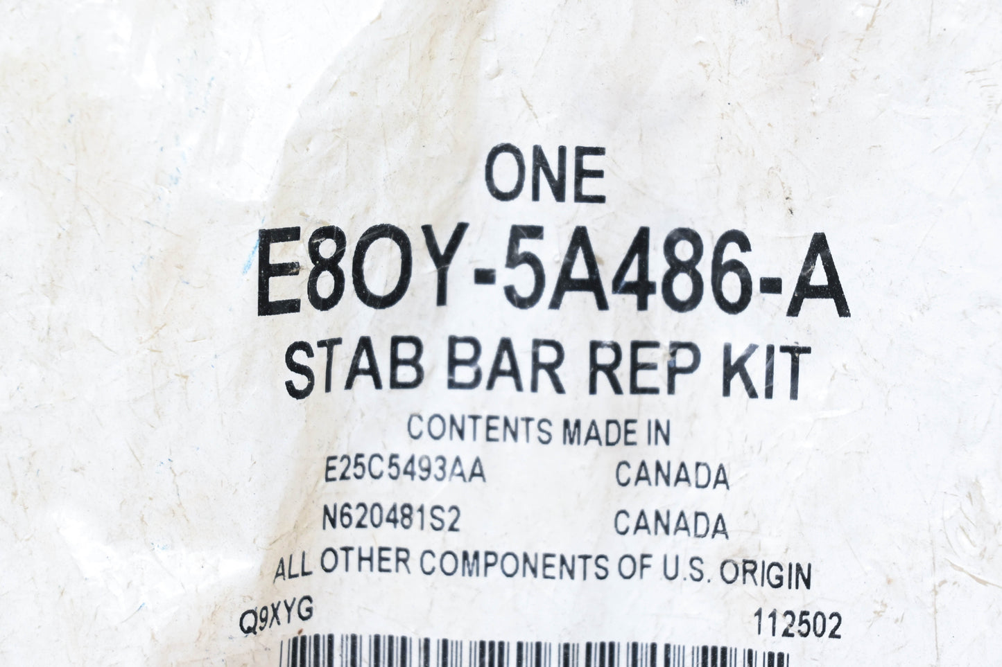 New OEM Ford E8OY-5A486-A Stabilizer Bar Repair Kit NOS