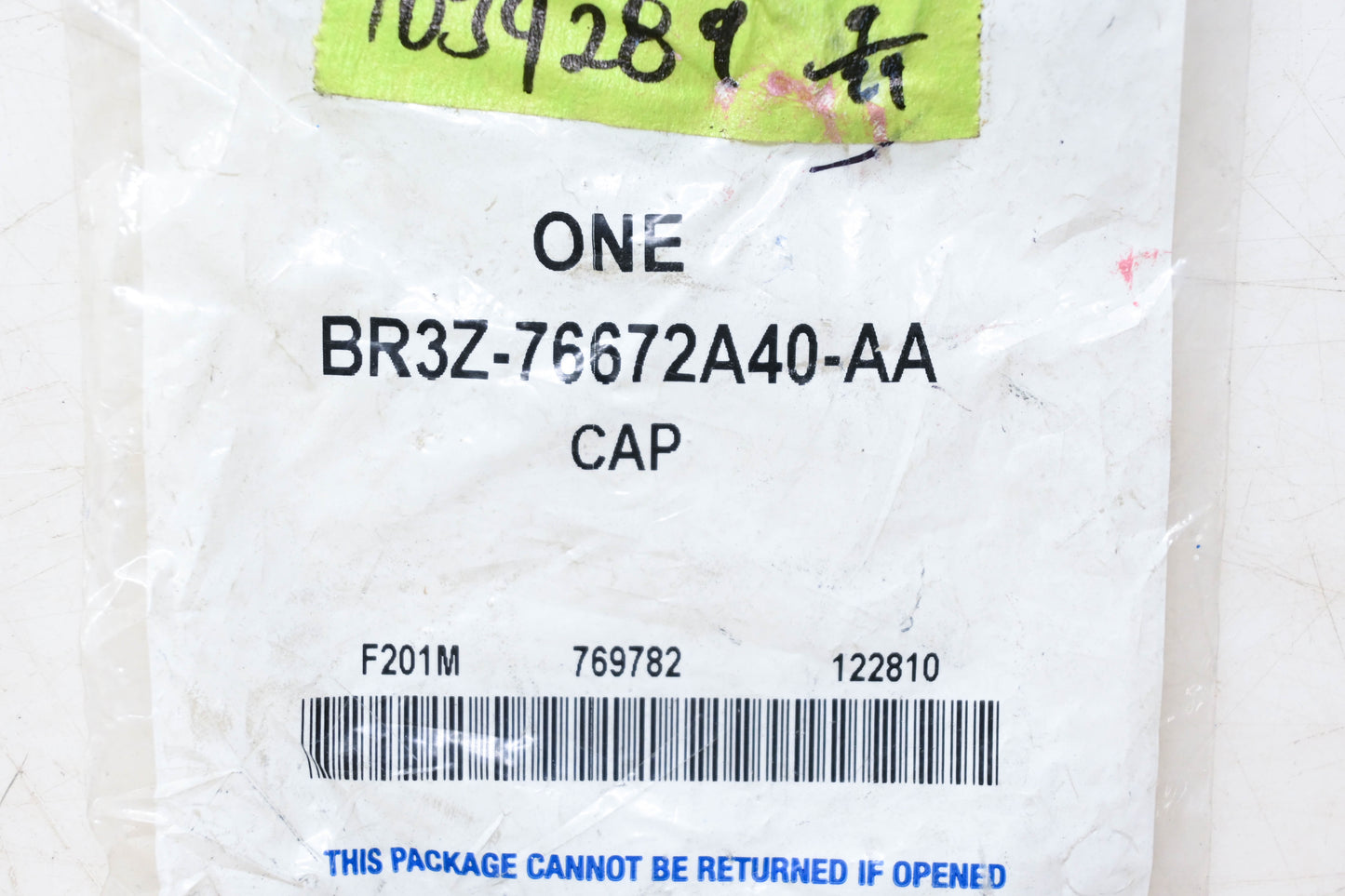 New OEM Ford BR3Z-76672A40-AA Sun Visor Cap NOS