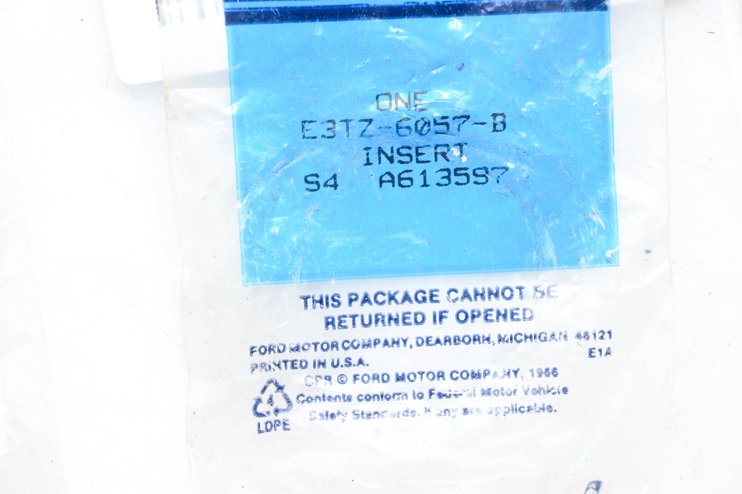 New OEM Ford E3TZ-6057-B Insert NOS