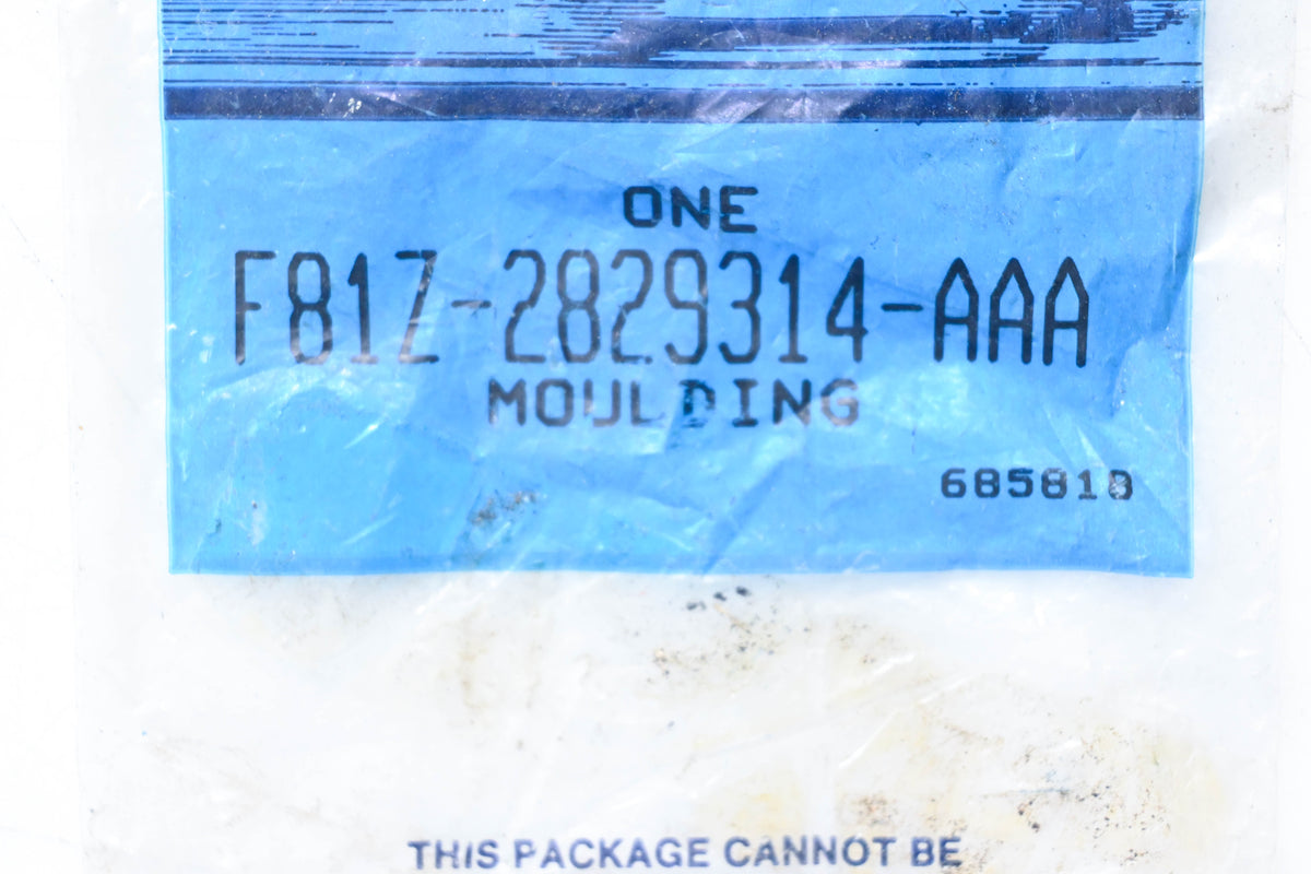 New OEM Ford F81Z-2829314-AAA Rear Quarter Outer Moulding Assembly NOS