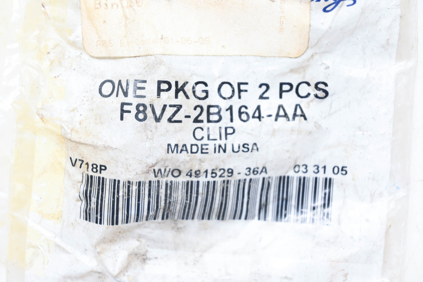 New OEM Ford F8VZ-2B164-AA Brake Anti-Rattle Clips Qty 2 NOS