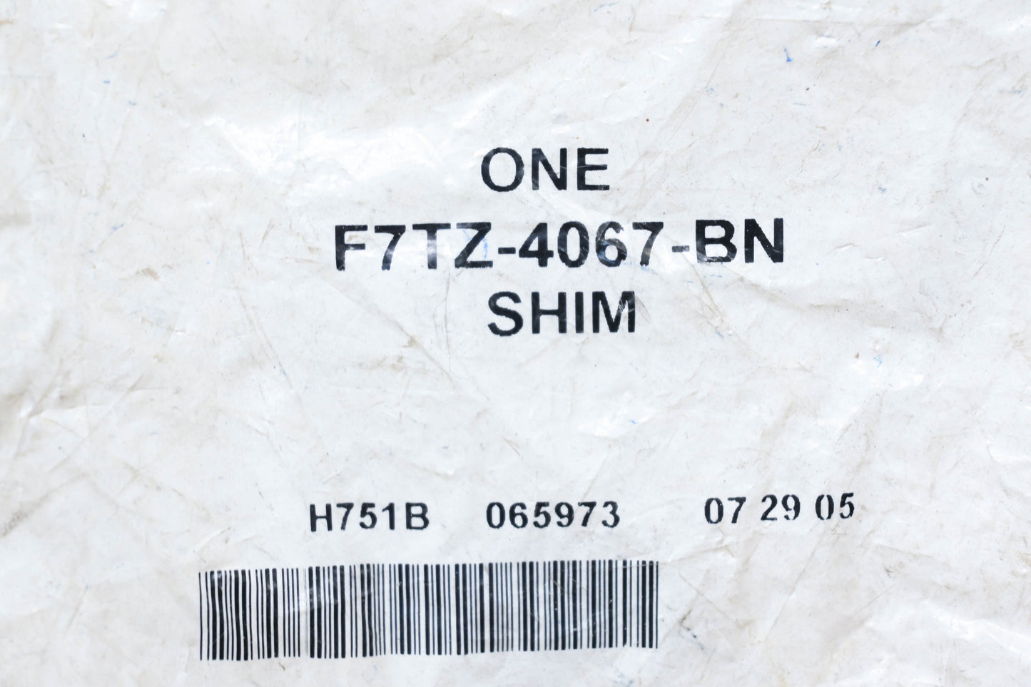 New OEM Ford F7TZ-4067-BN Rear Axle Shim NOS