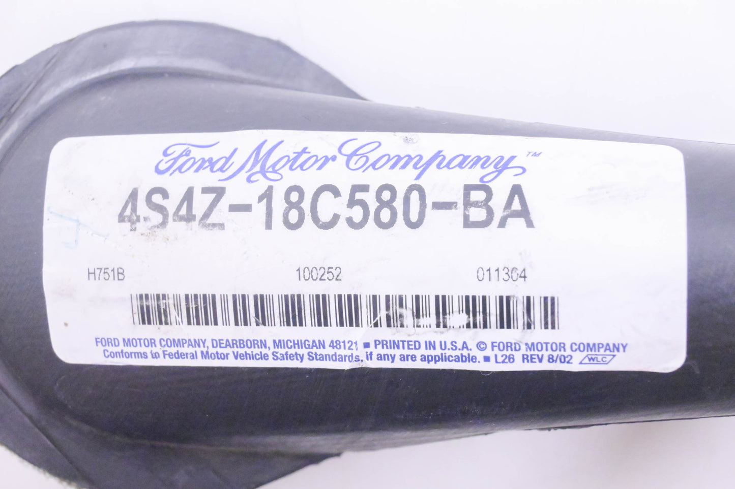 New OEM Ford 4S4Z-18C580-BA, 4S4H-18K556-A, LH/LHD Defroster Nozzle Hose NOS