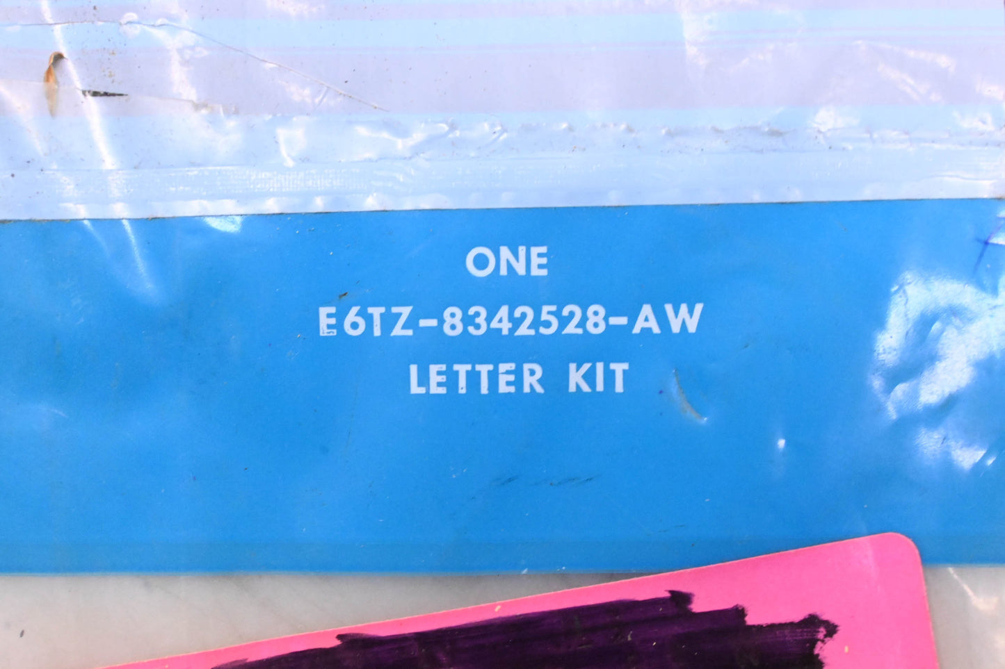 New OEM Ford E6TZ-8342528-AW Luggage Compartment Nameplate Sticker Kit NOS