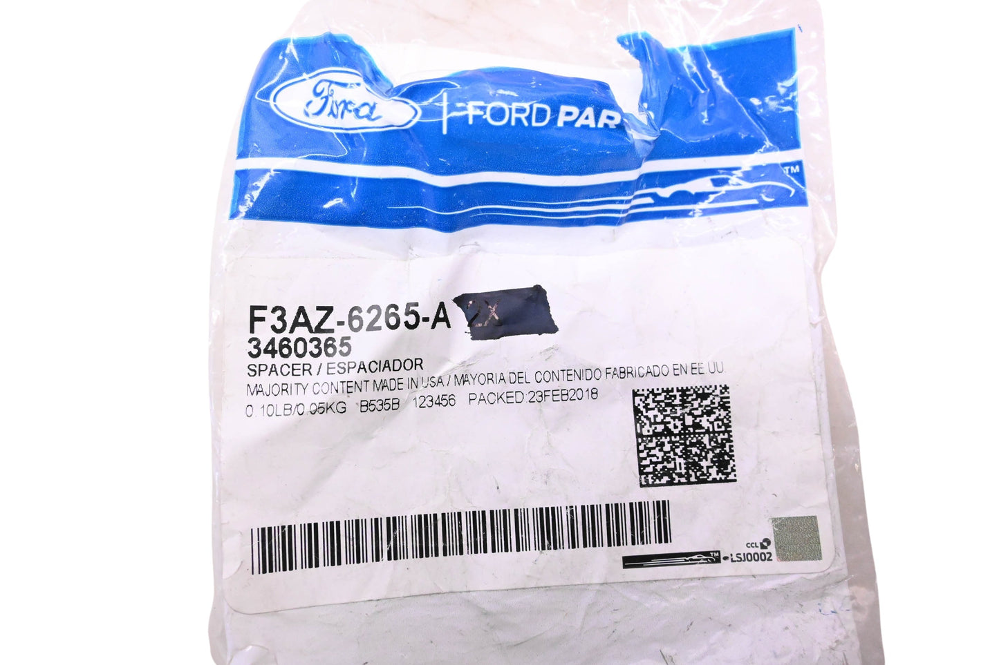 New OEM Ford F3AZ-6265-A, 3460365 Cylinder Head Camshaft Spacer NOS