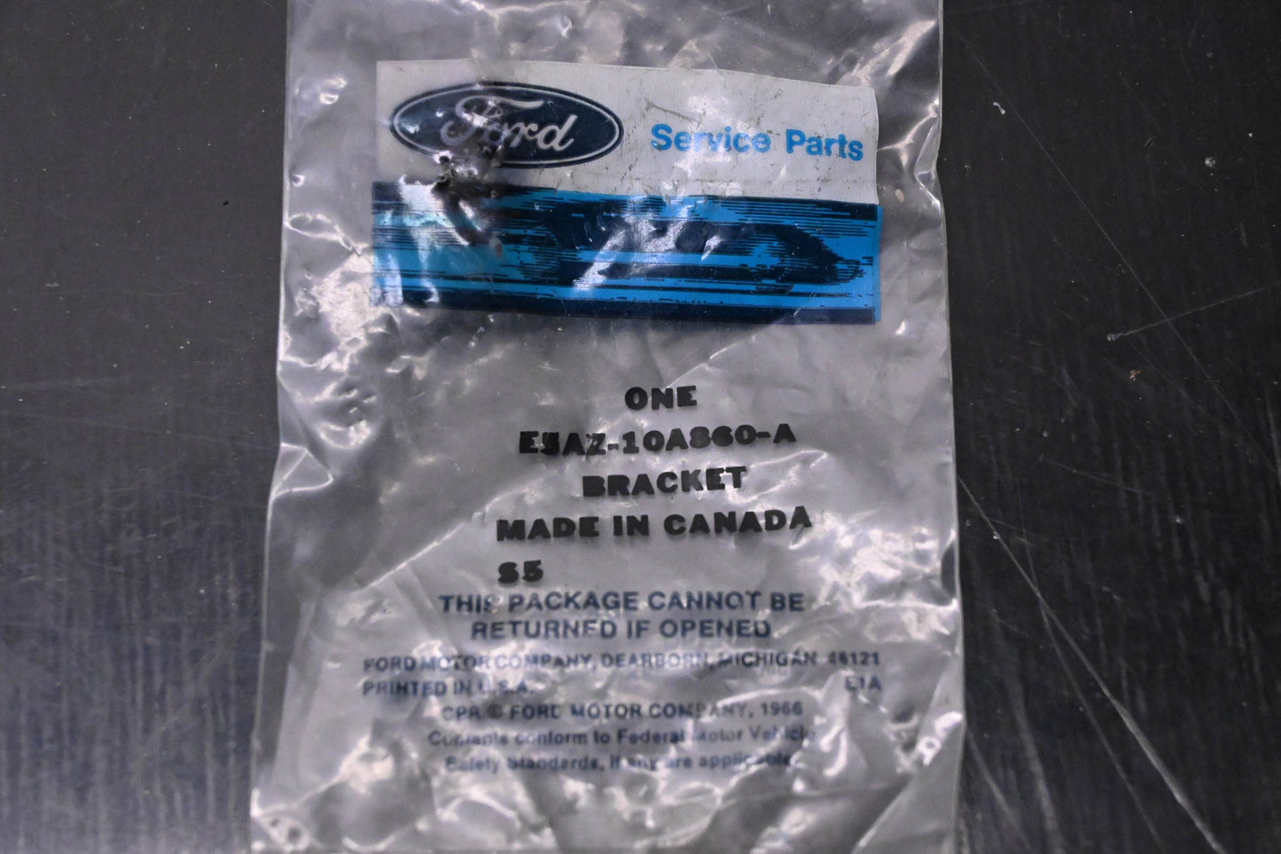 New OEM Ford E5AZ-10A860-A Radio Mounting Plate Bracket NOS