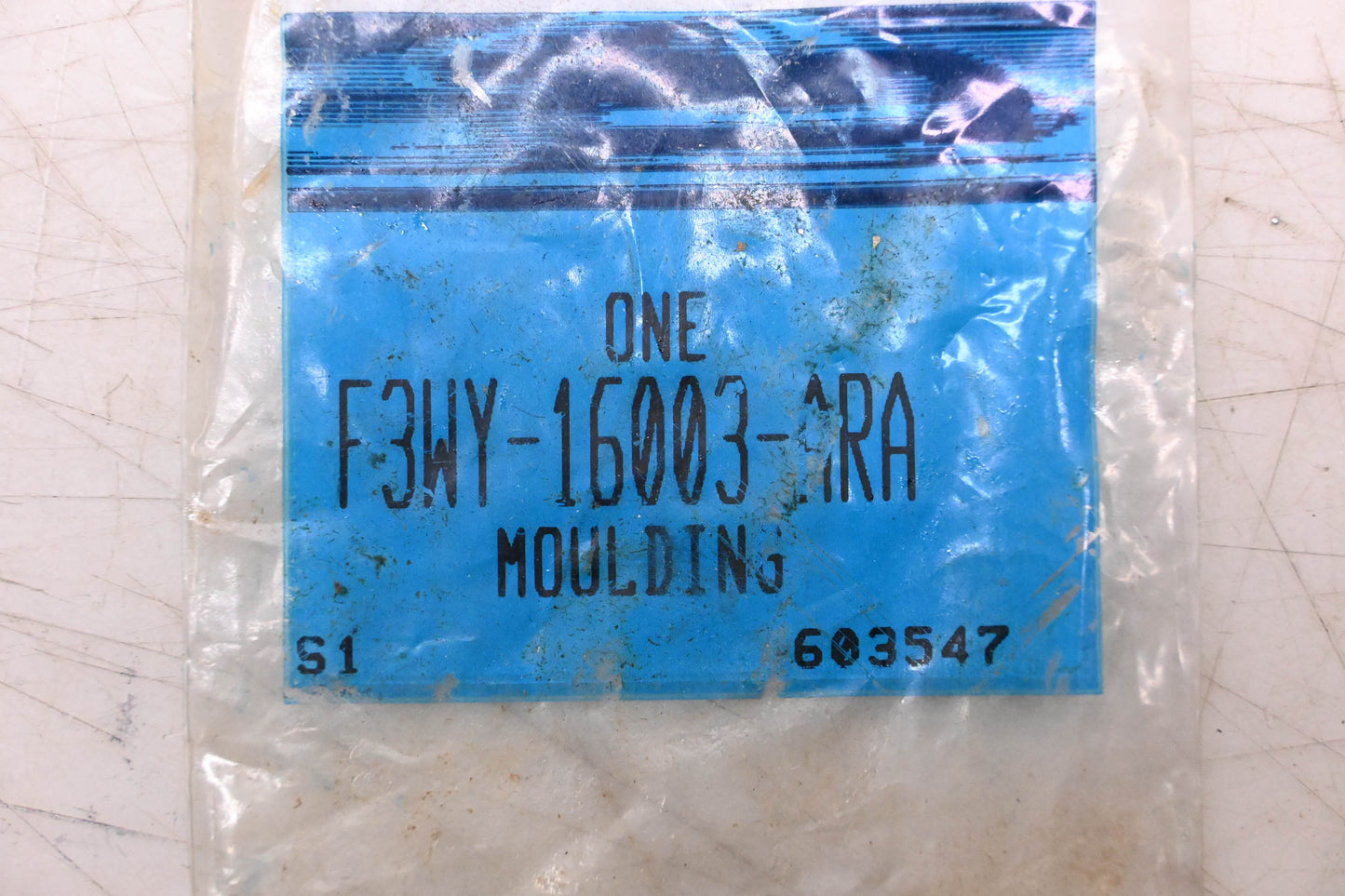 New OEM Ford F3WY-16003-ARA Blue-Green Moulding NOS