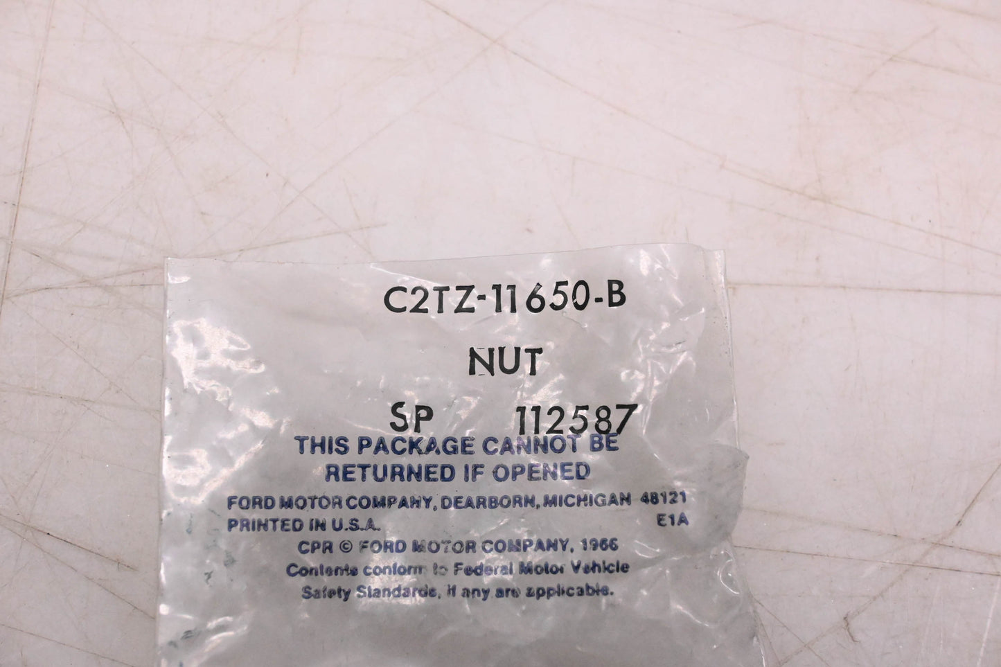 New OEM Ford C2TZ-11650-B Hex Nut NOS