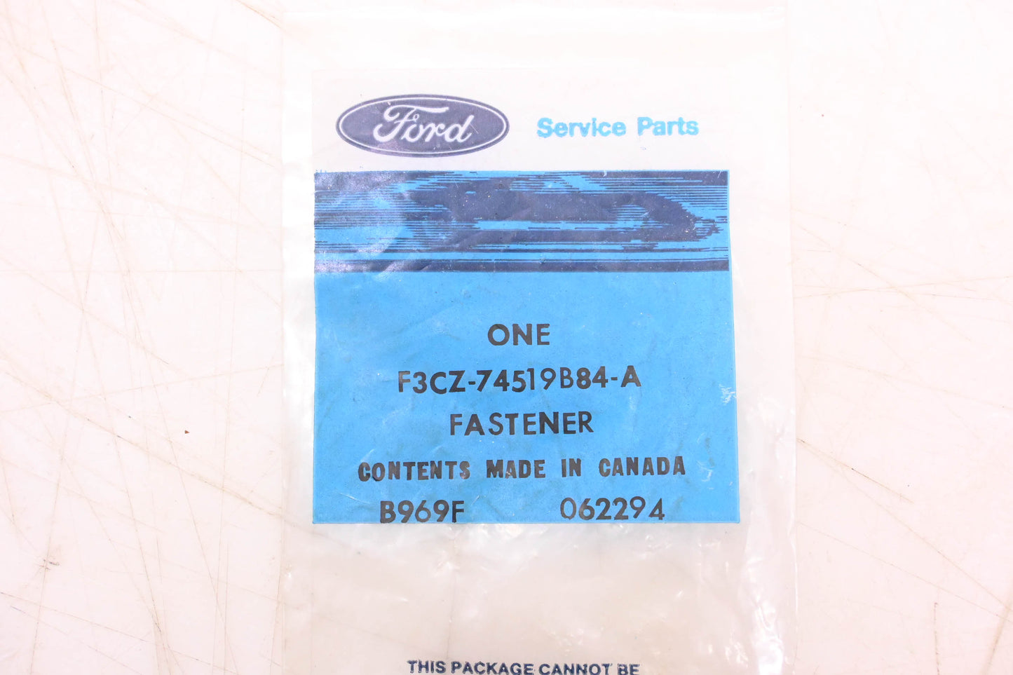 New OEM Ford F3CZ-74519B84-A Fastener NOS