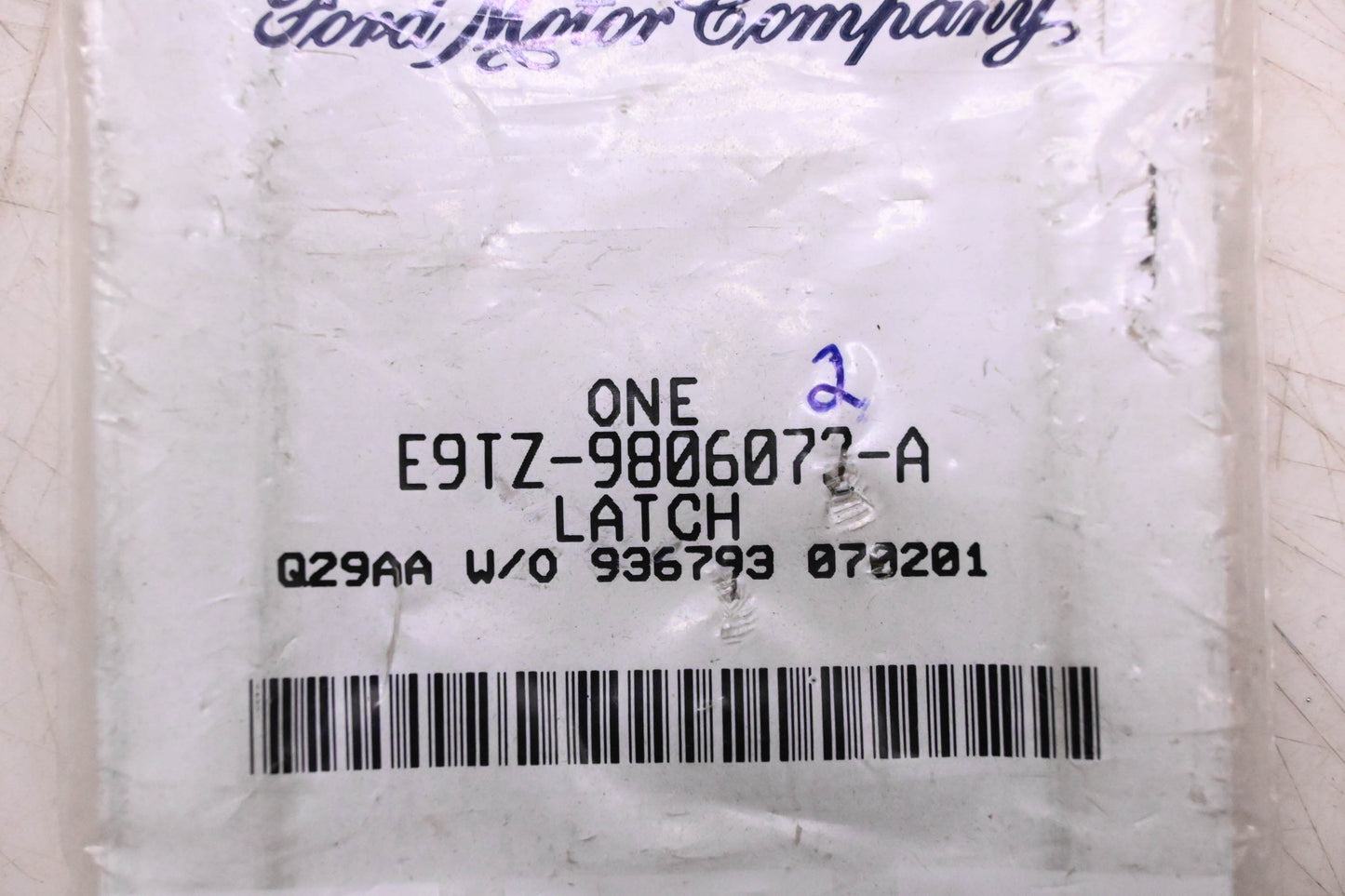 New OEM Ford E9TZ-9806072-A Console Latch NOS