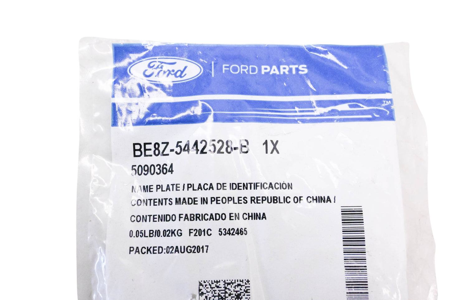 New OEM Ford BE8Z-5442528-B Liftgate SE Emblem Nameplate NOS
